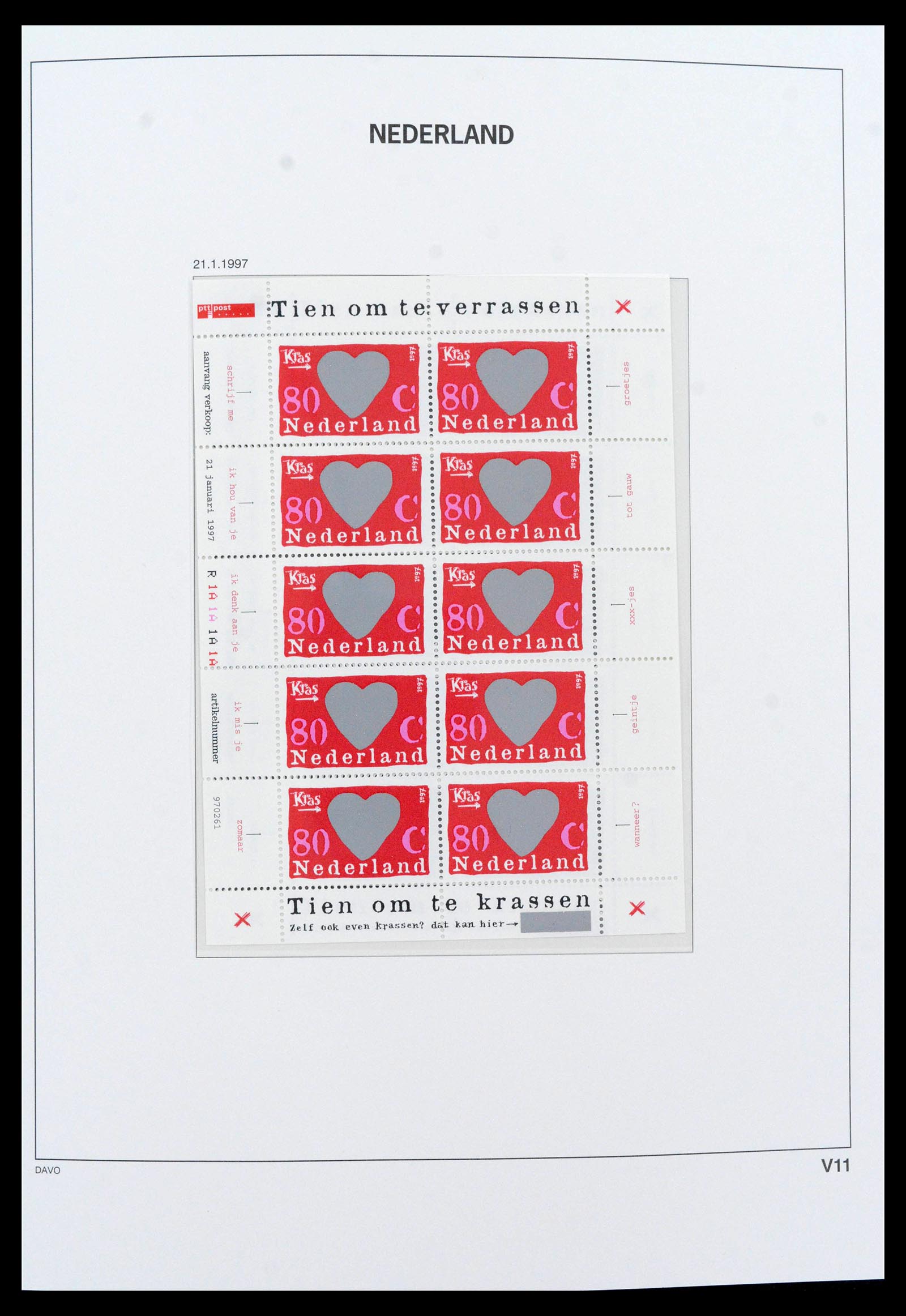 39468 0011 - Stamp collection 39468 Netherlands sheetlets 1993-2023!!
