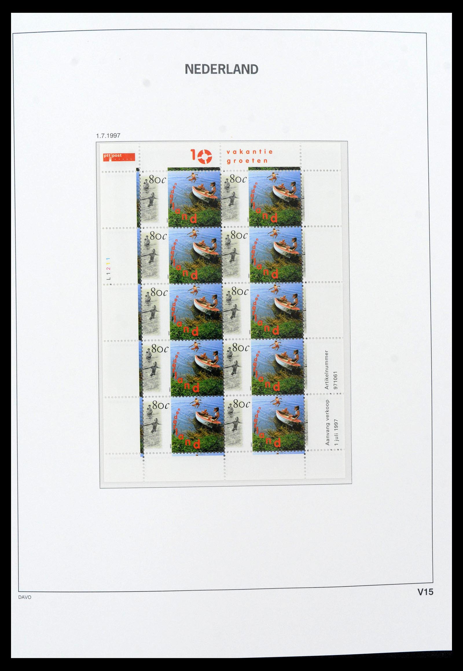 39468 0016 - Stamp collection 39468 Netherlands sheetlets 1993-2023!!