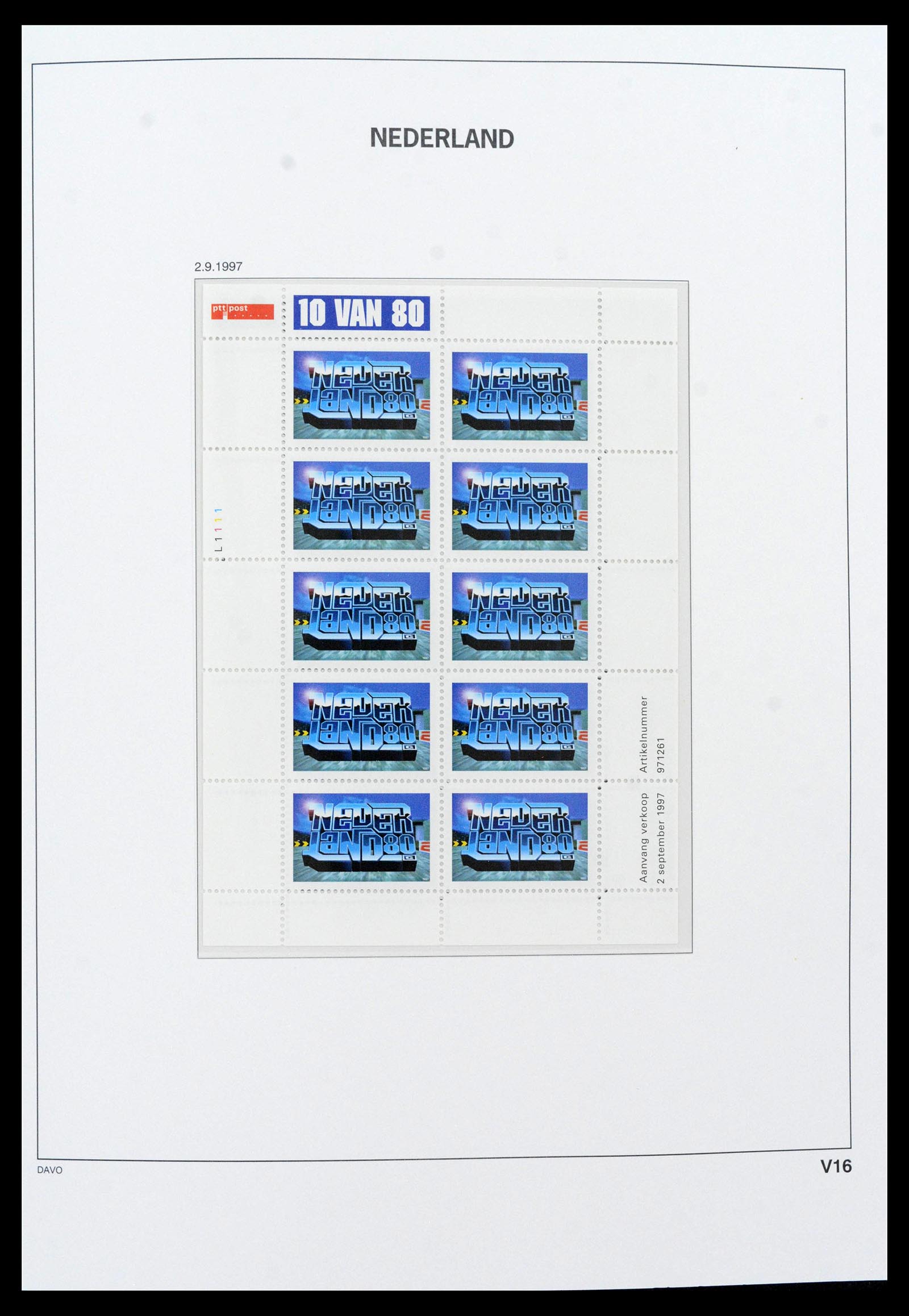 39468 0017 - Stamp collection 39468 Netherlands sheetlets 1993-2023!!