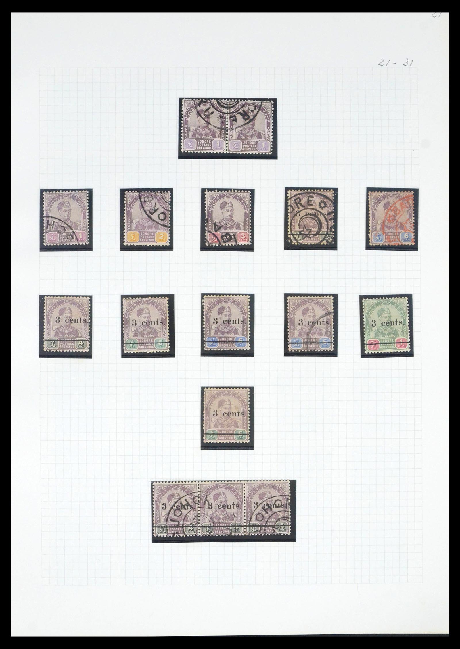 39470 0002 - Postzegelverzameling 39470 Maleisische Staten 1880-1965.