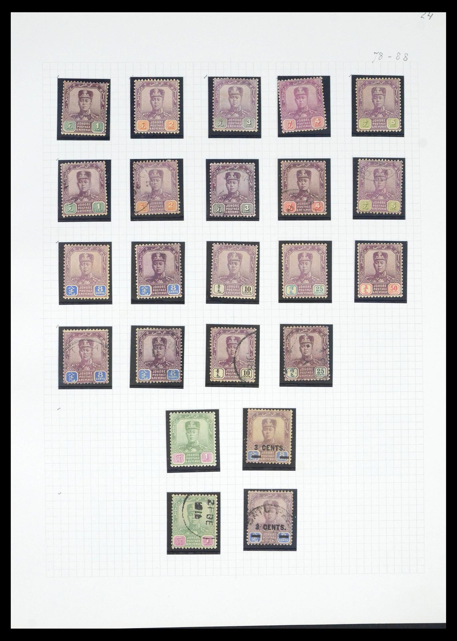 39470 0005 - Postzegelverzameling 39470 Maleisische Staten 1880-1965.