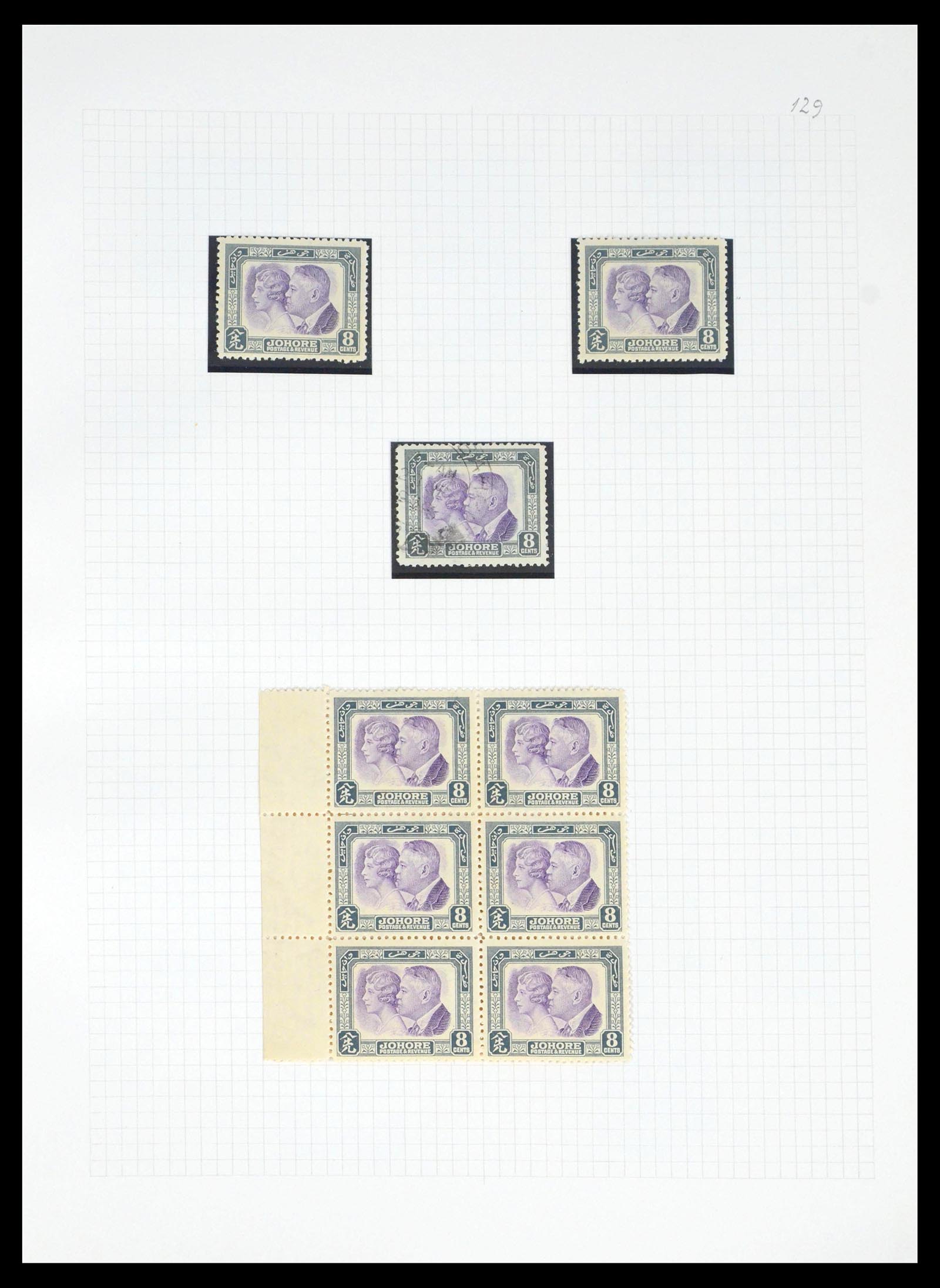39470 0009 - Postzegelverzameling 39470 Maleisische Staten 1880-1965.