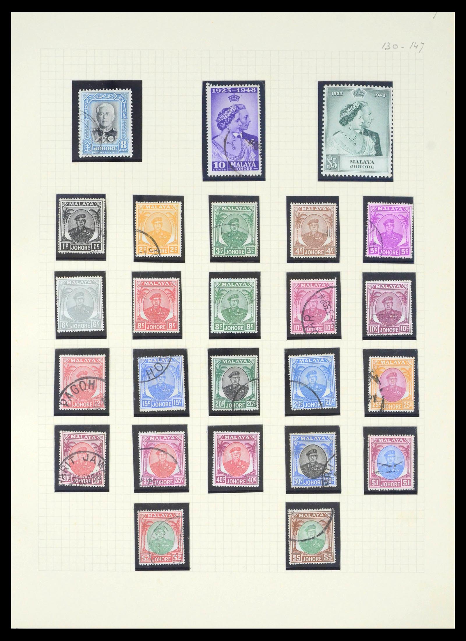 39470 0010 - Postzegelverzameling 39470 Maleisische Staten 1880-1965.