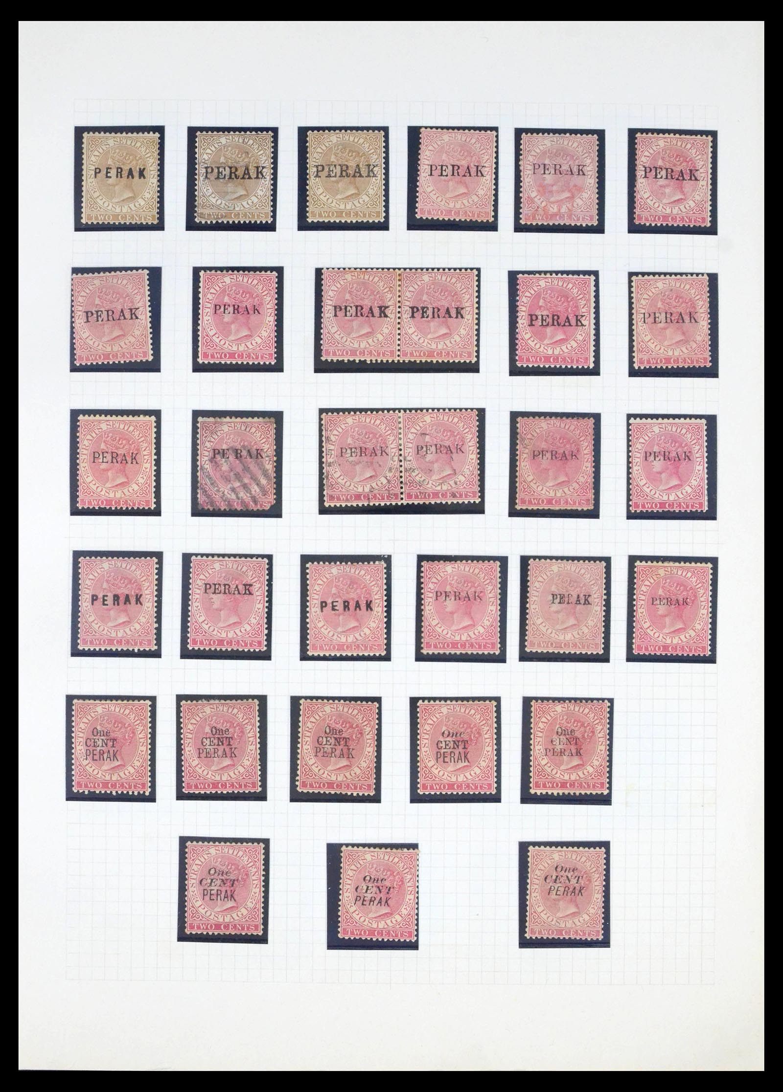 39470 0014 - Postzegelverzameling 39470 Maleisische Staten 1880-1965.