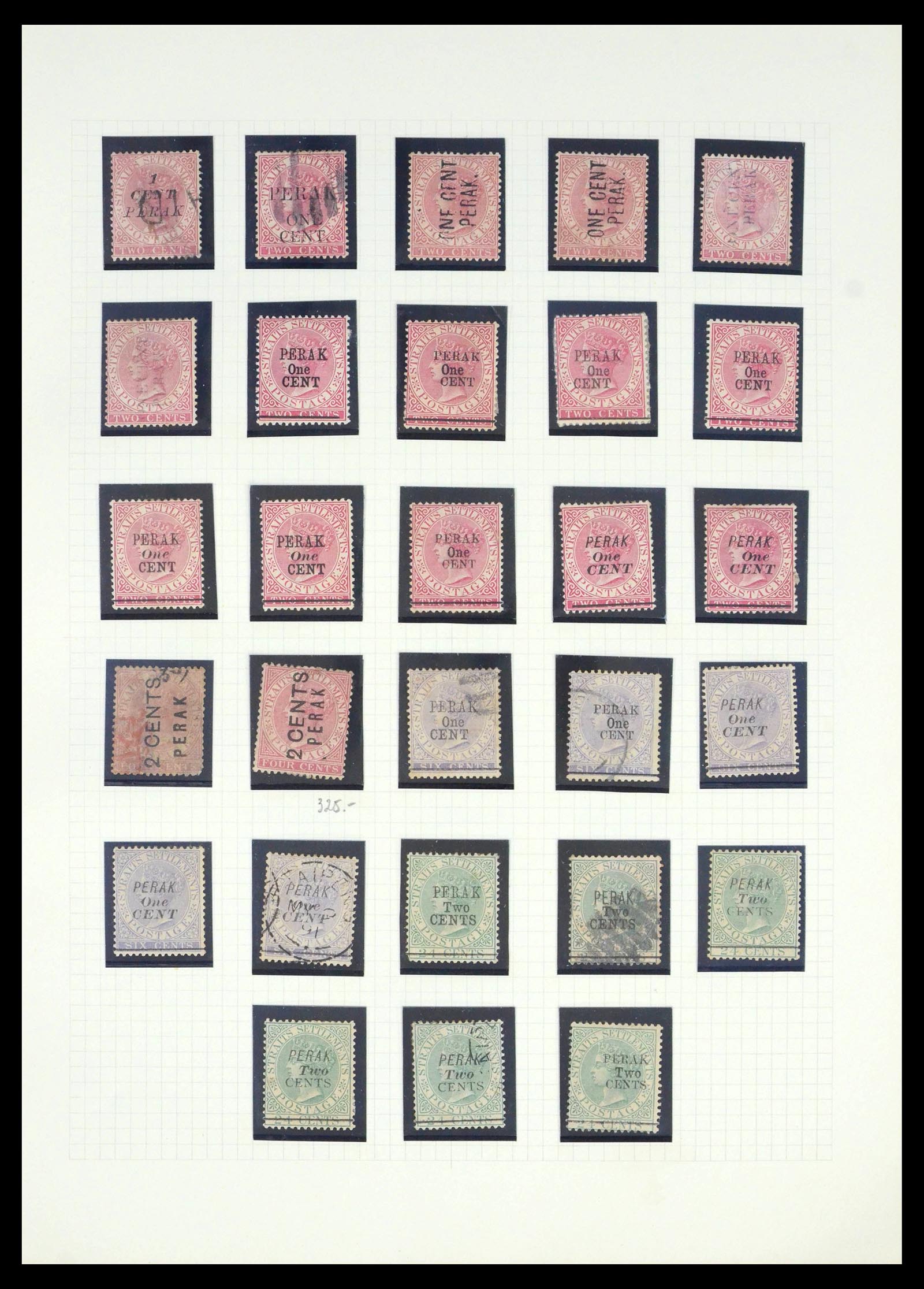 39470 0015 - Postzegelverzameling 39470 Maleisische Staten 1880-1965.