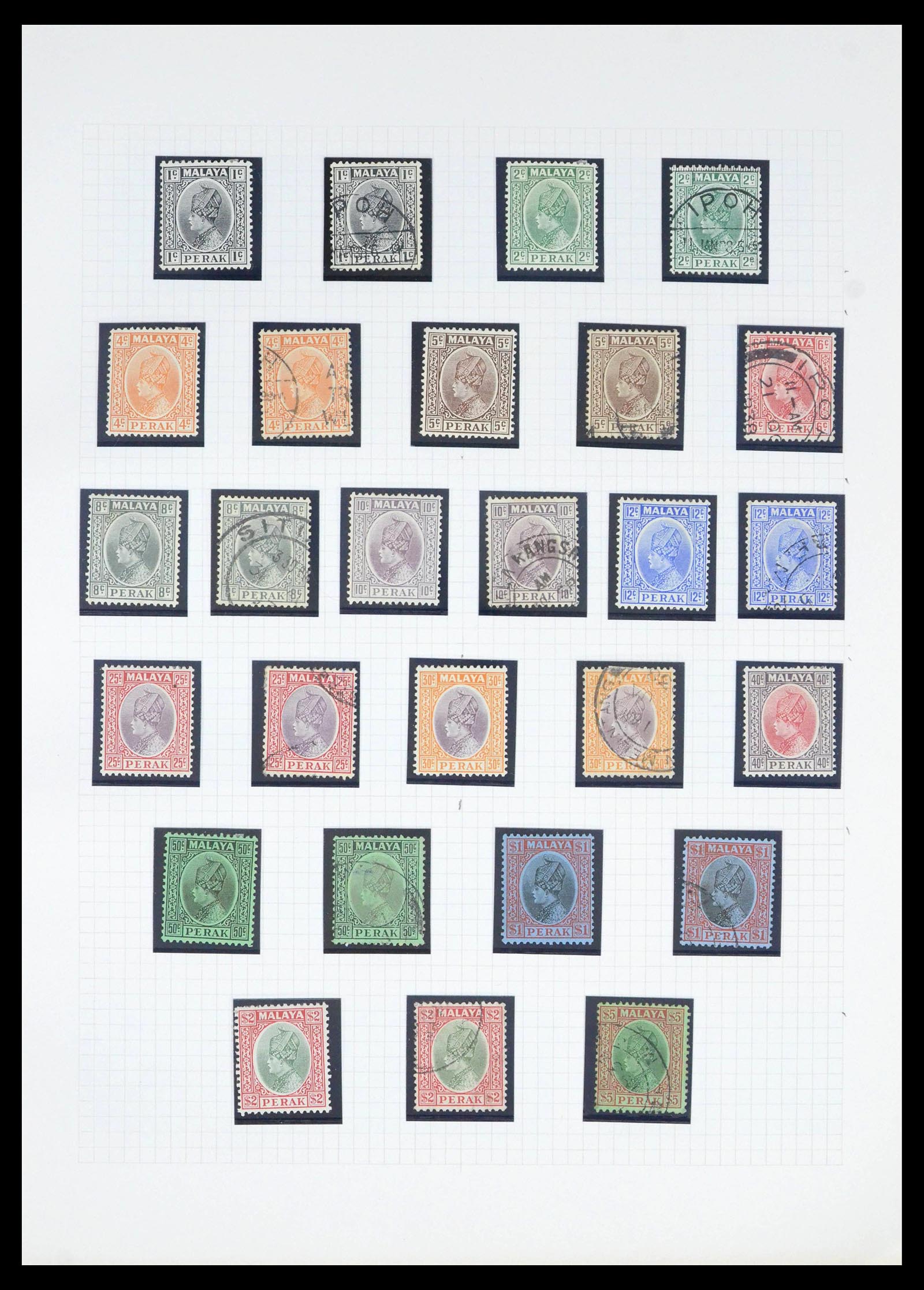 39470 0018 - Postzegelverzameling 39470 Maleisische Staten 1880-1965.