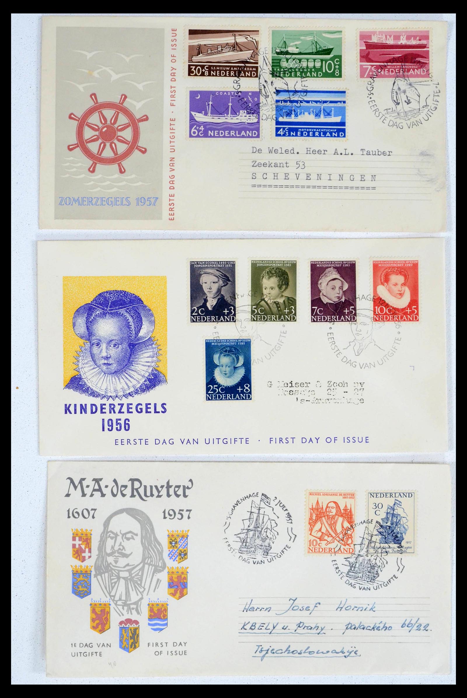 39473 0009 - Stamp collection 39473 Netherlands FDC's 1950-1960.