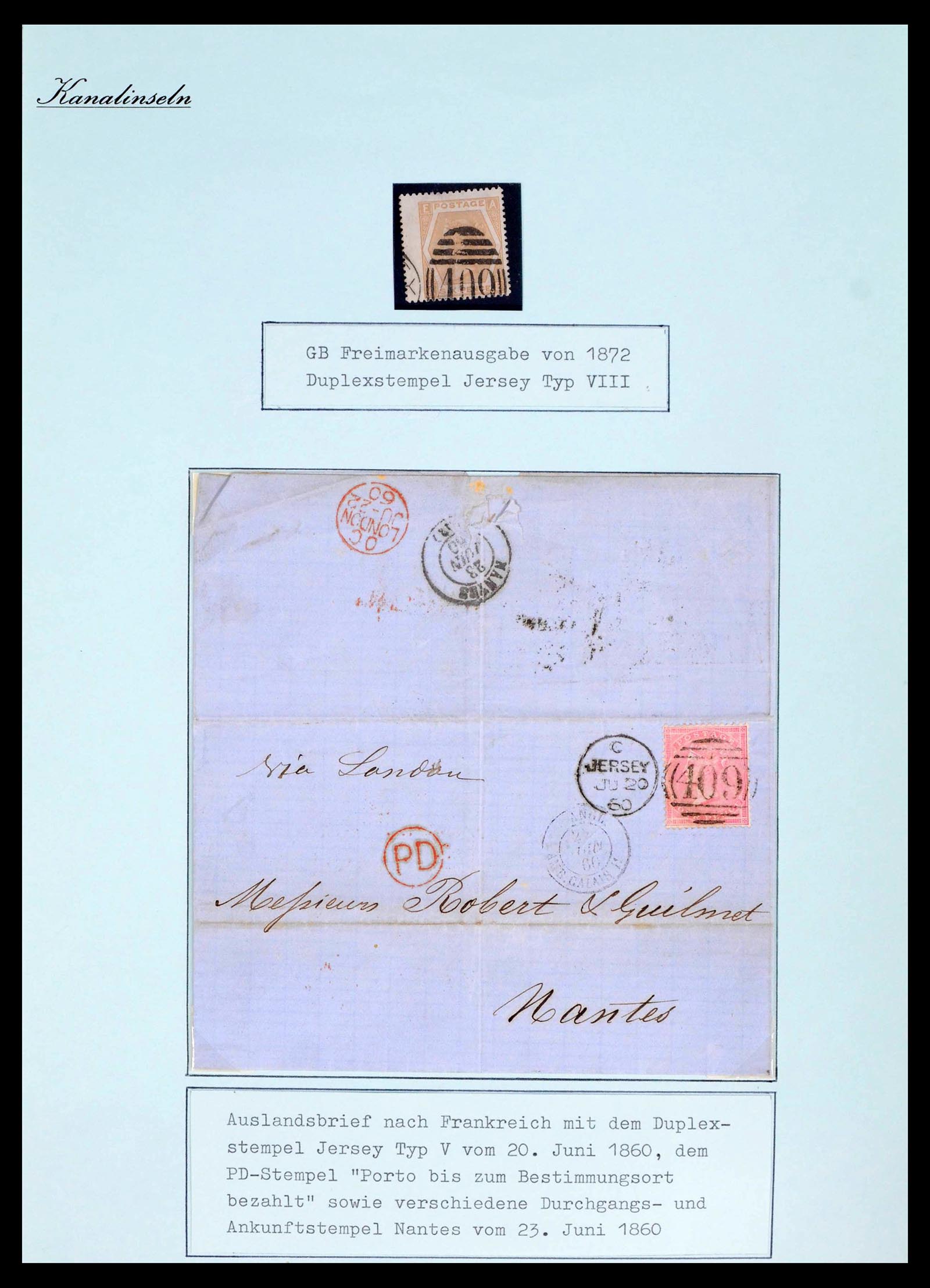 39477 0015 - Postzegelverzameling 39477 Kanaaleilanden 1807 (!)-1953.