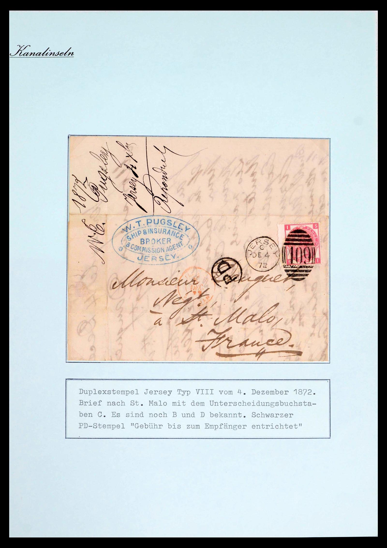 39477 0016 - Postzegelverzameling 39477 Kanaaleilanden 1807 (!)-1953.