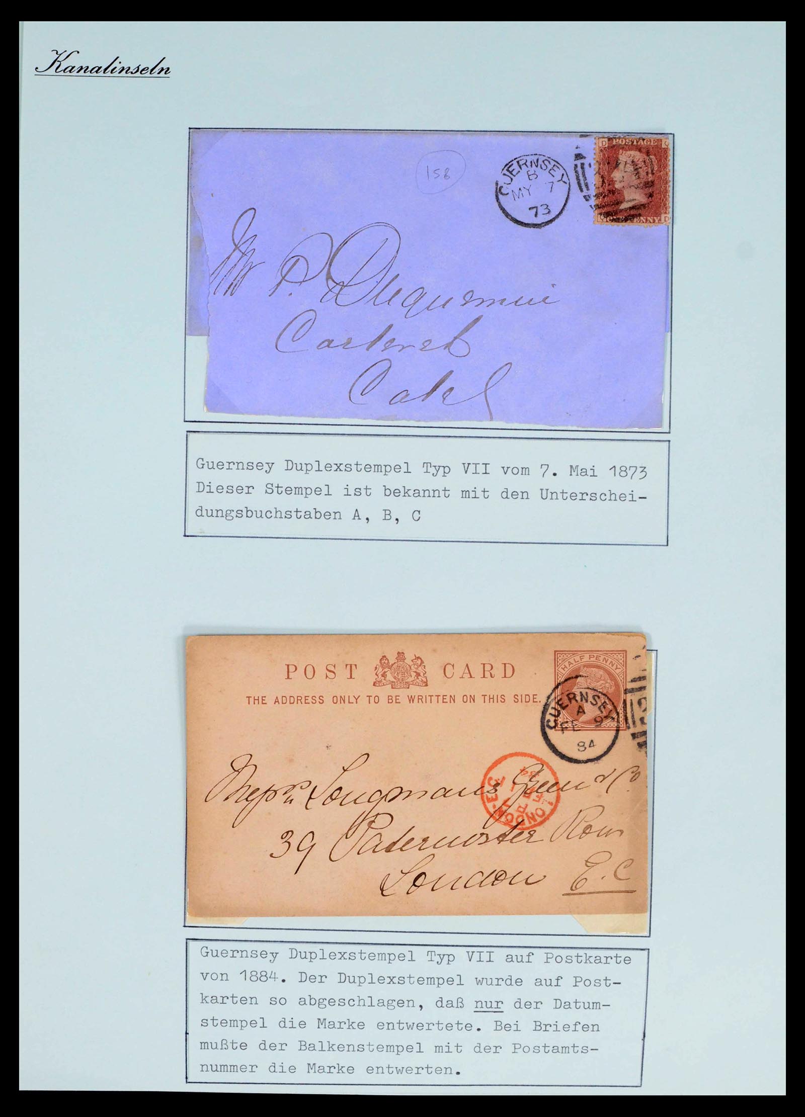 39477 0017 - Postzegelverzameling 39477 Kanaaleilanden 1807 (!)-1953.