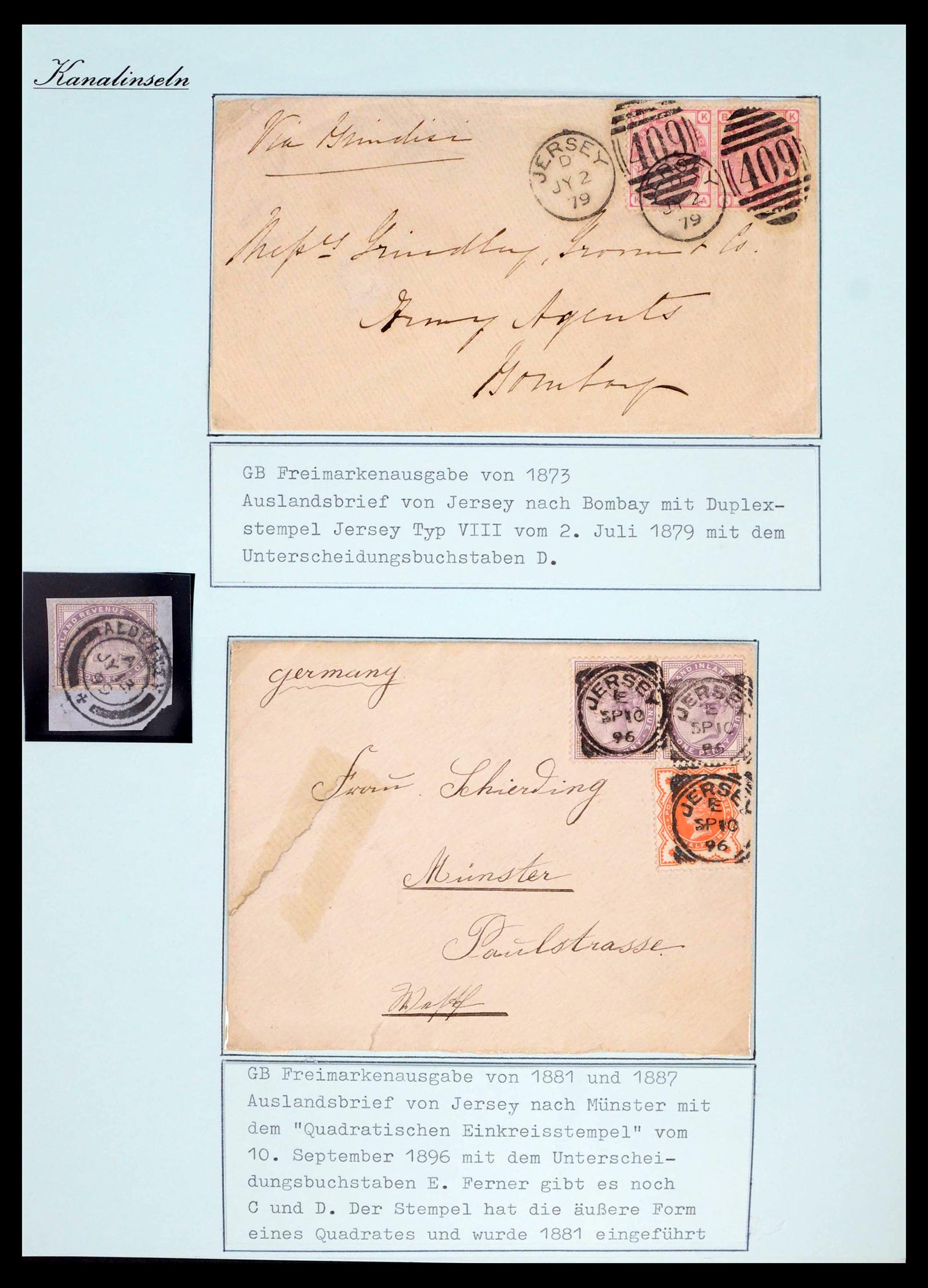 39477 0019 - Stamp collection 39477 Channel Islands 1807 (!)-1953.