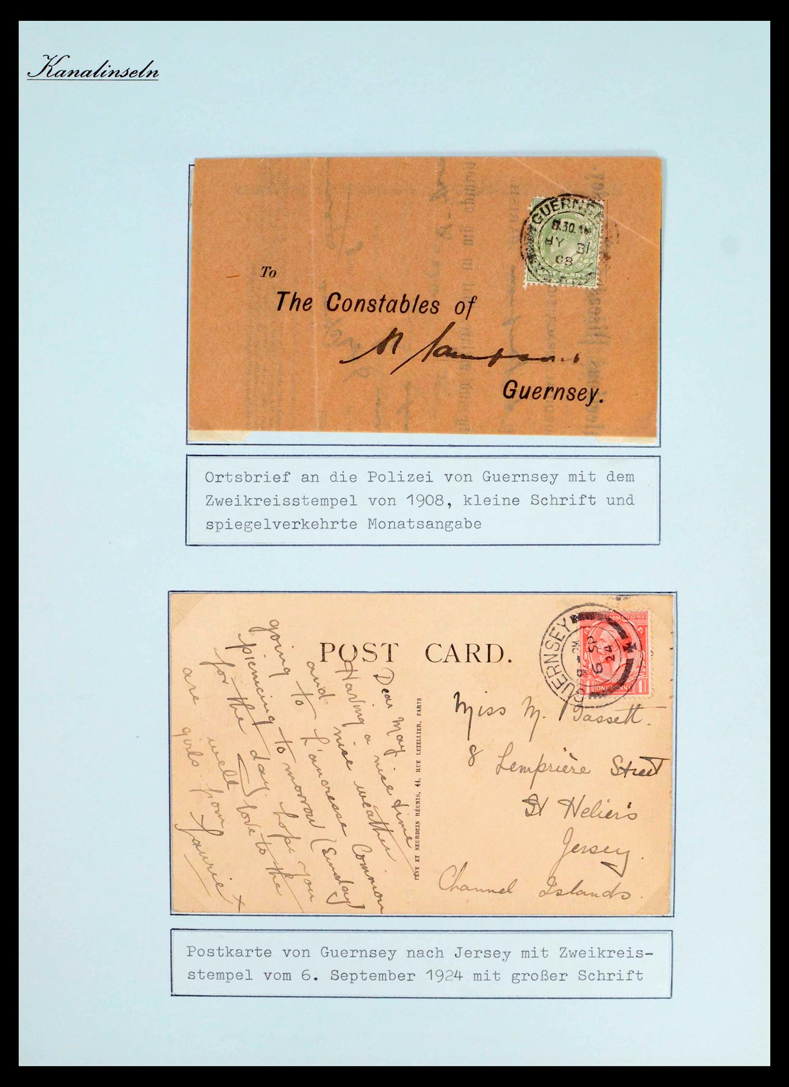 39477 0024 - Postzegelverzameling 39477 Kanaaleilanden 1807 (!)-1953.