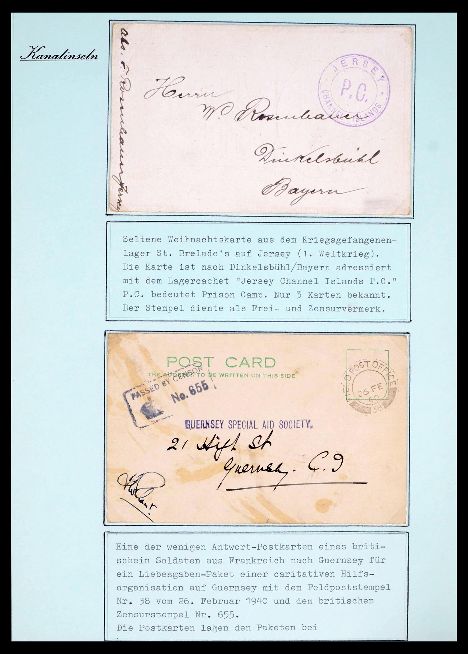 39477 0030 - Stamp collection 39477 Channel Islands 1807 (!)-1953.