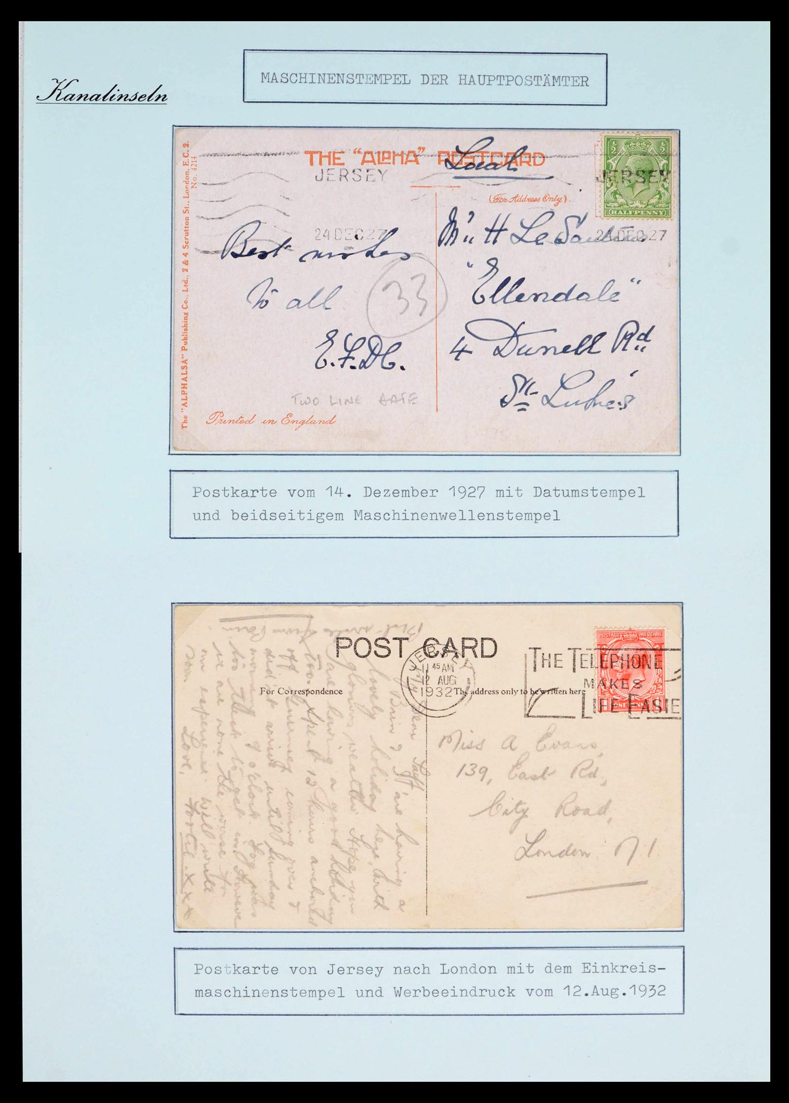 39477 0031 - Postzegelverzameling 39477 Kanaaleilanden 1807 (!)-1953.
