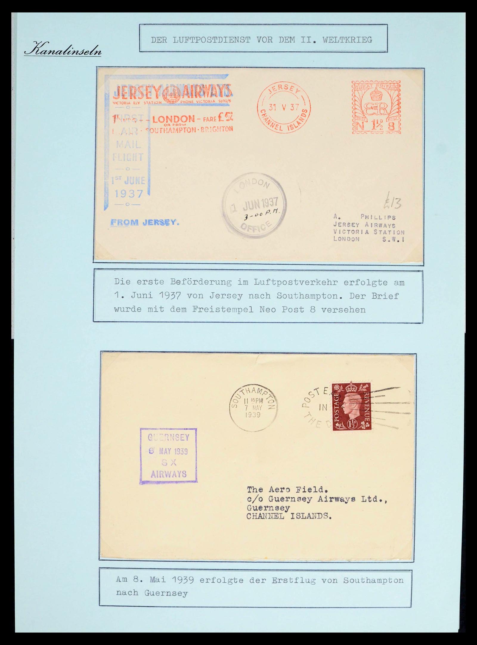 39477 0034 - Stamp collection 39477 Channel Islands 1807 (!)-1953.
