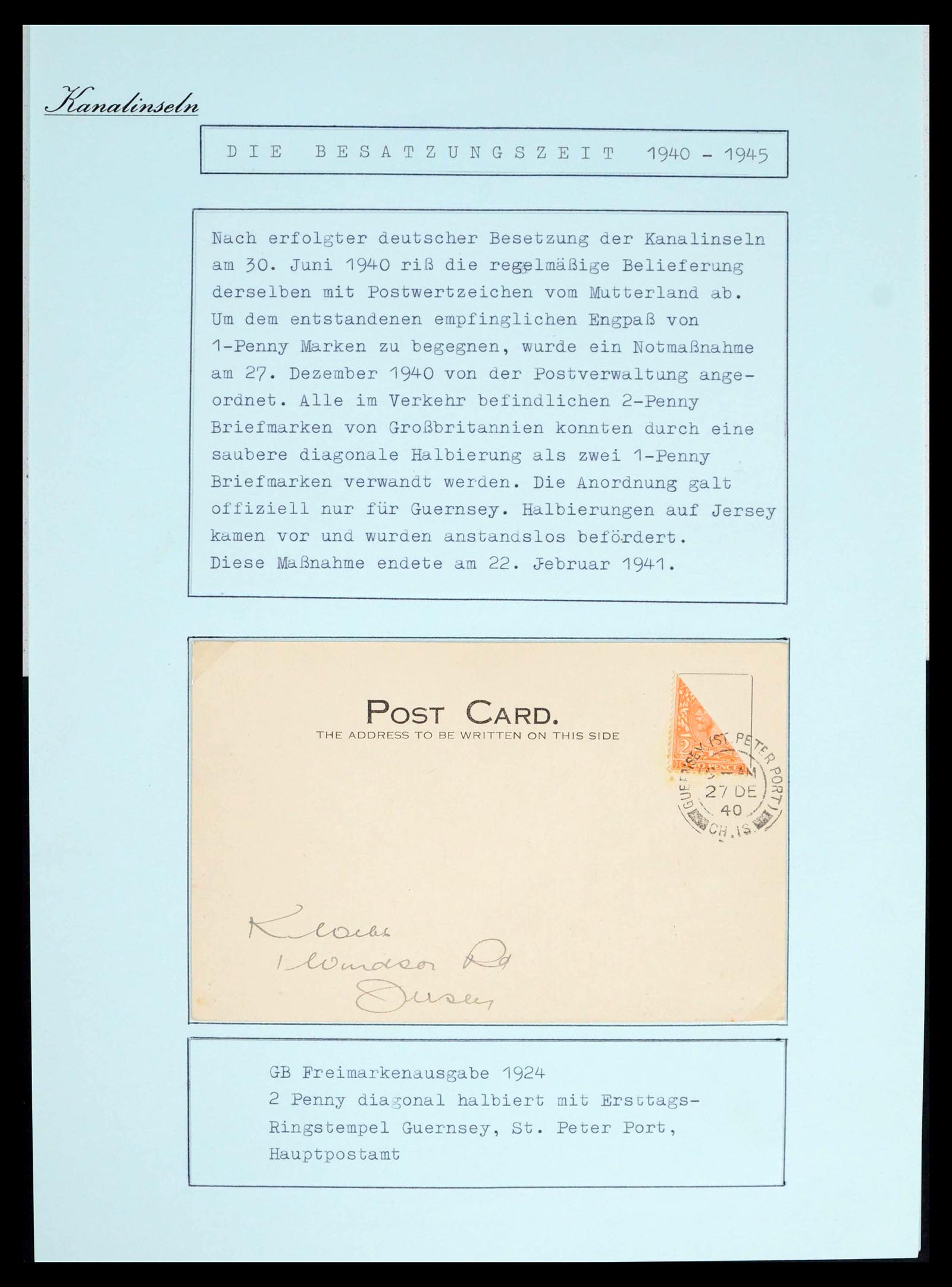 39477 0036 - Postzegelverzameling 39477 Kanaaleilanden 1807 (!)-1953.