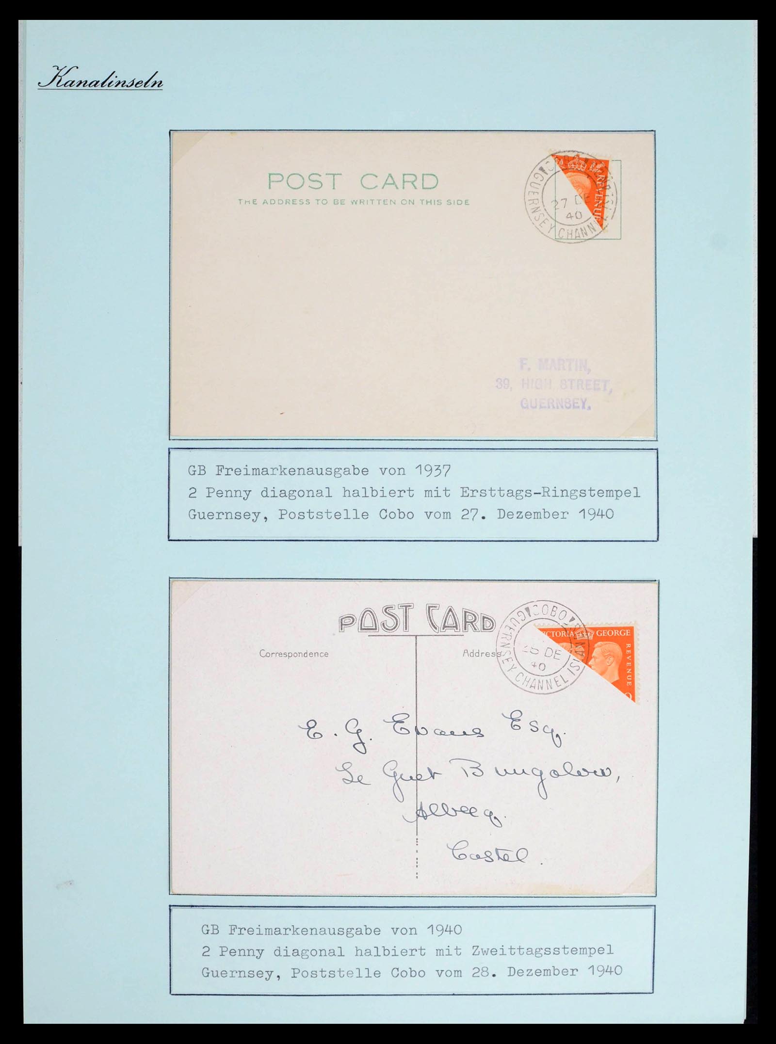 39477 0037 - Postzegelverzameling 39477 Kanaaleilanden 1807 (!)-1953.