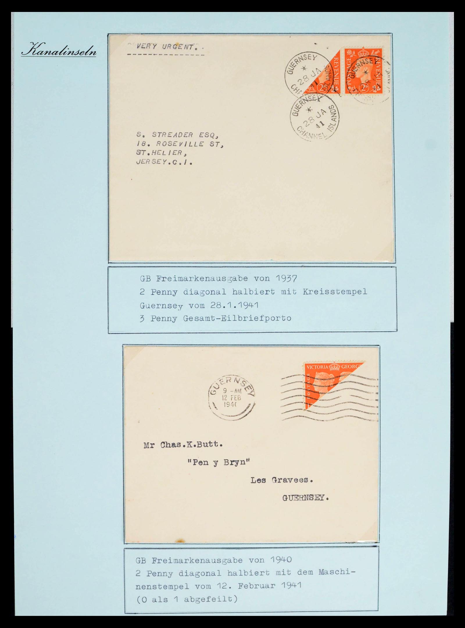 39477 0038 - Postzegelverzameling 39477 Kanaaleilanden 1807 (!)-1953.