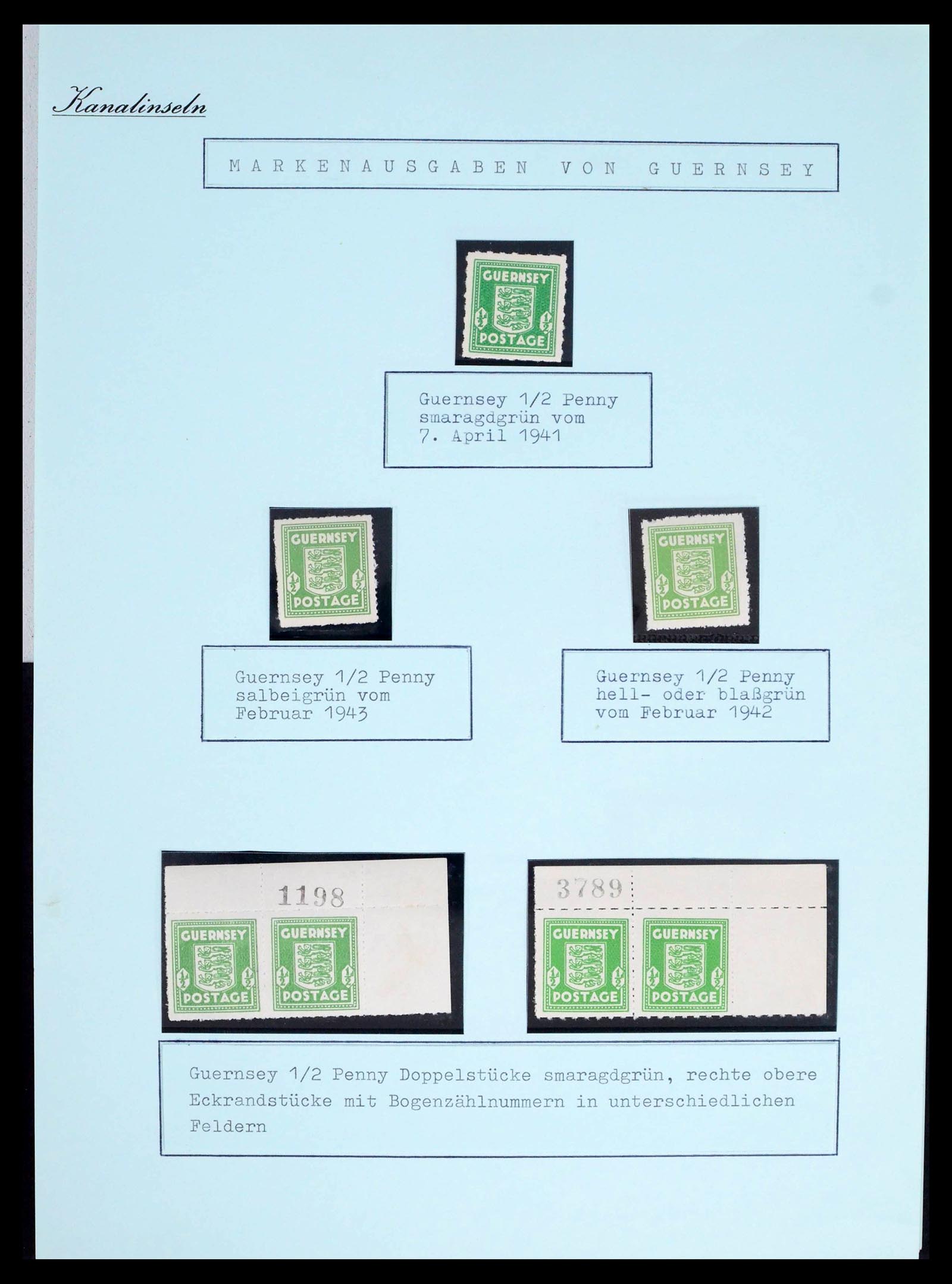 39477 0040 - Stamp collection 39477 Channel Islands 1807 (!)-1953.