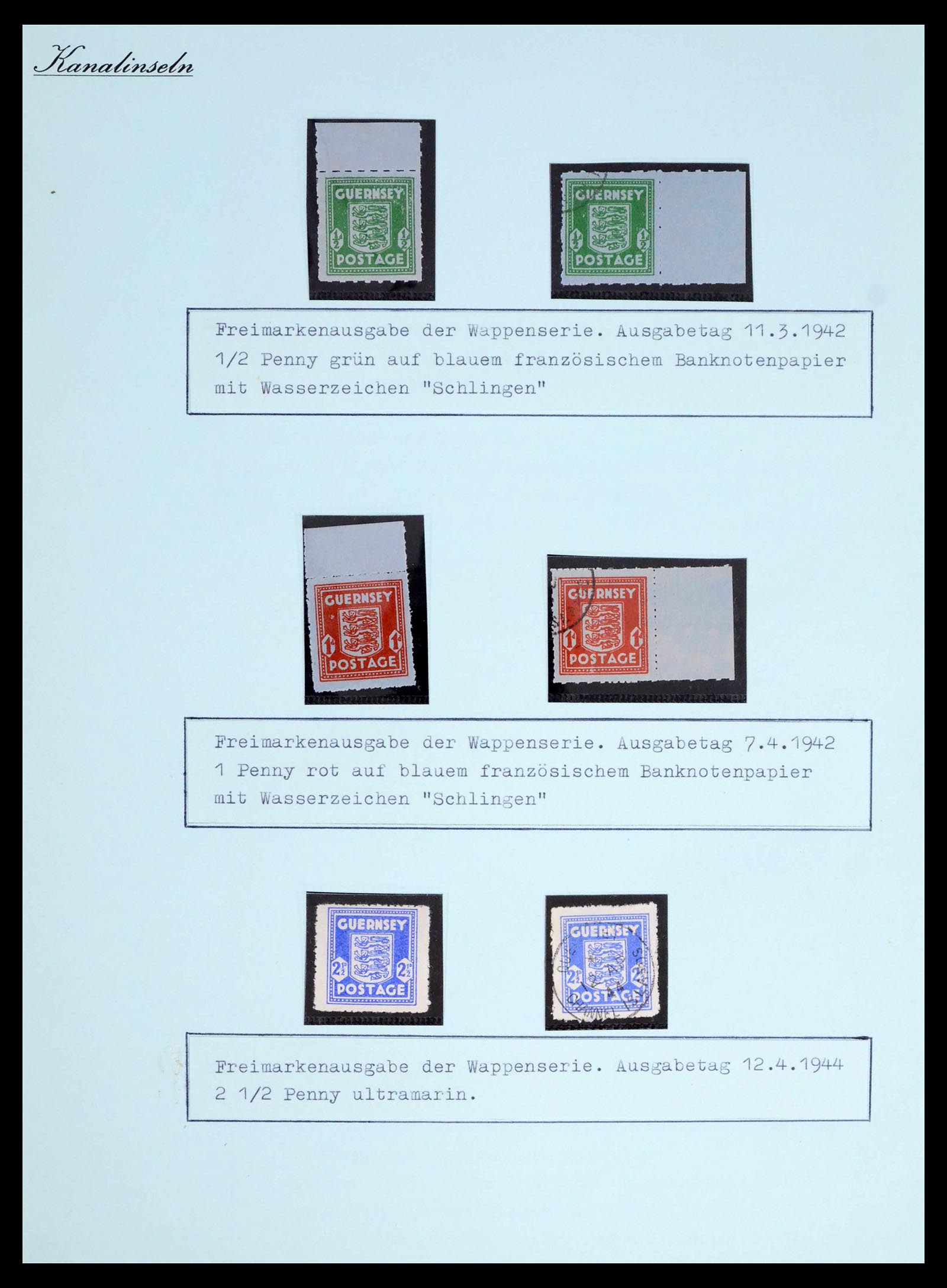 39477 0042 - Postzegelverzameling 39477 Kanaaleilanden 1807 (!)-1953.