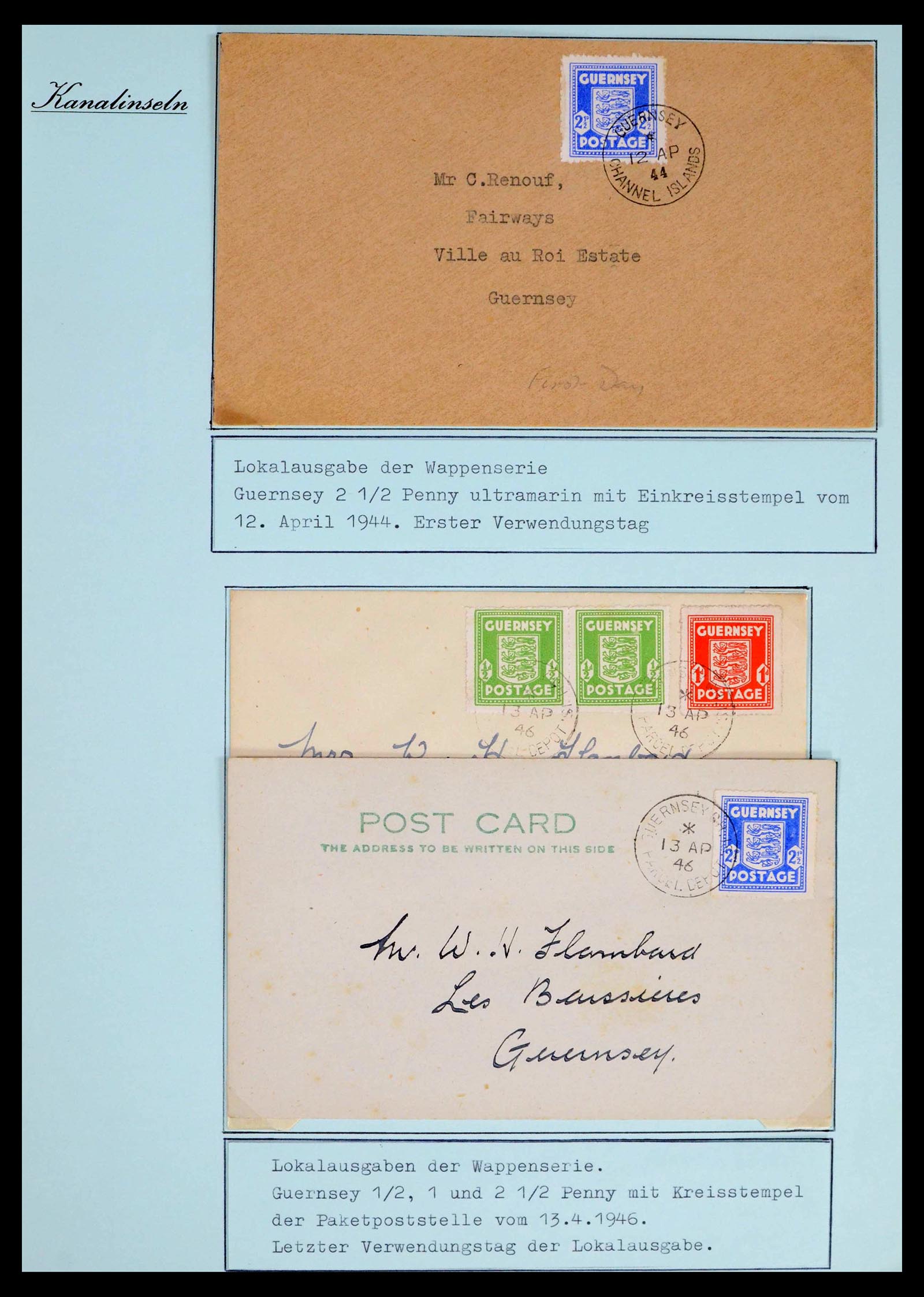 39477 0043 - Stamp collection 39477 Channel Islands 1807 (!)-1953.
