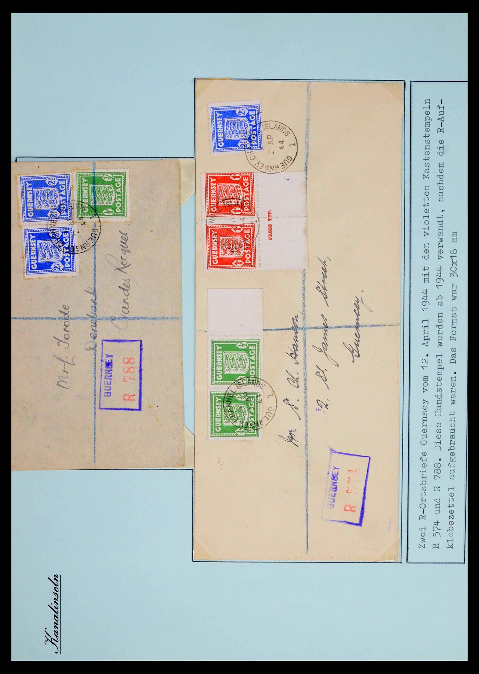 39477 0044 - Postzegelverzameling 39477 Kanaaleilanden 1807 (!)-1953.