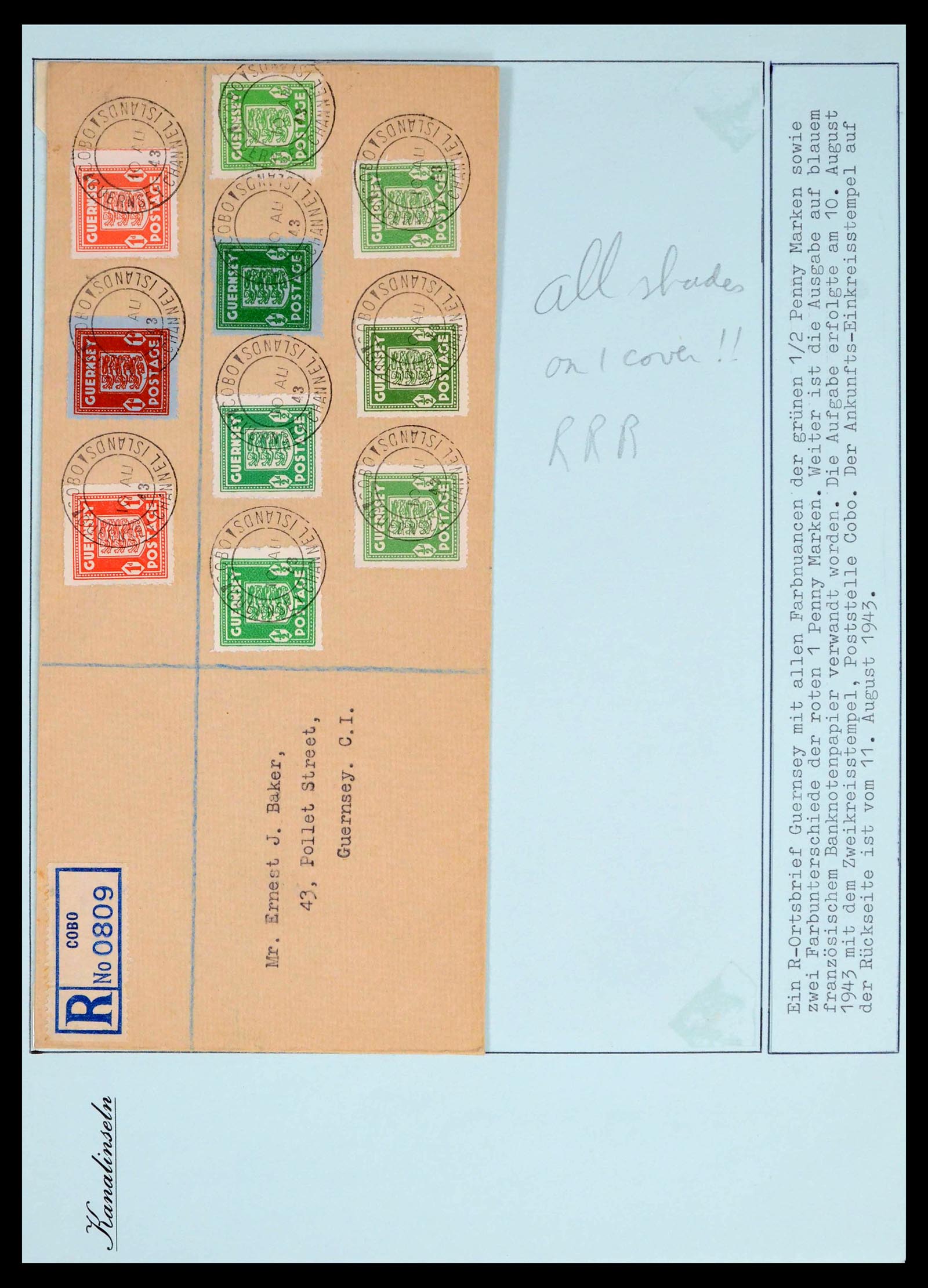 39477 0045 - Stamp collection 39477 Channel Islands 1807 (!)-1953.