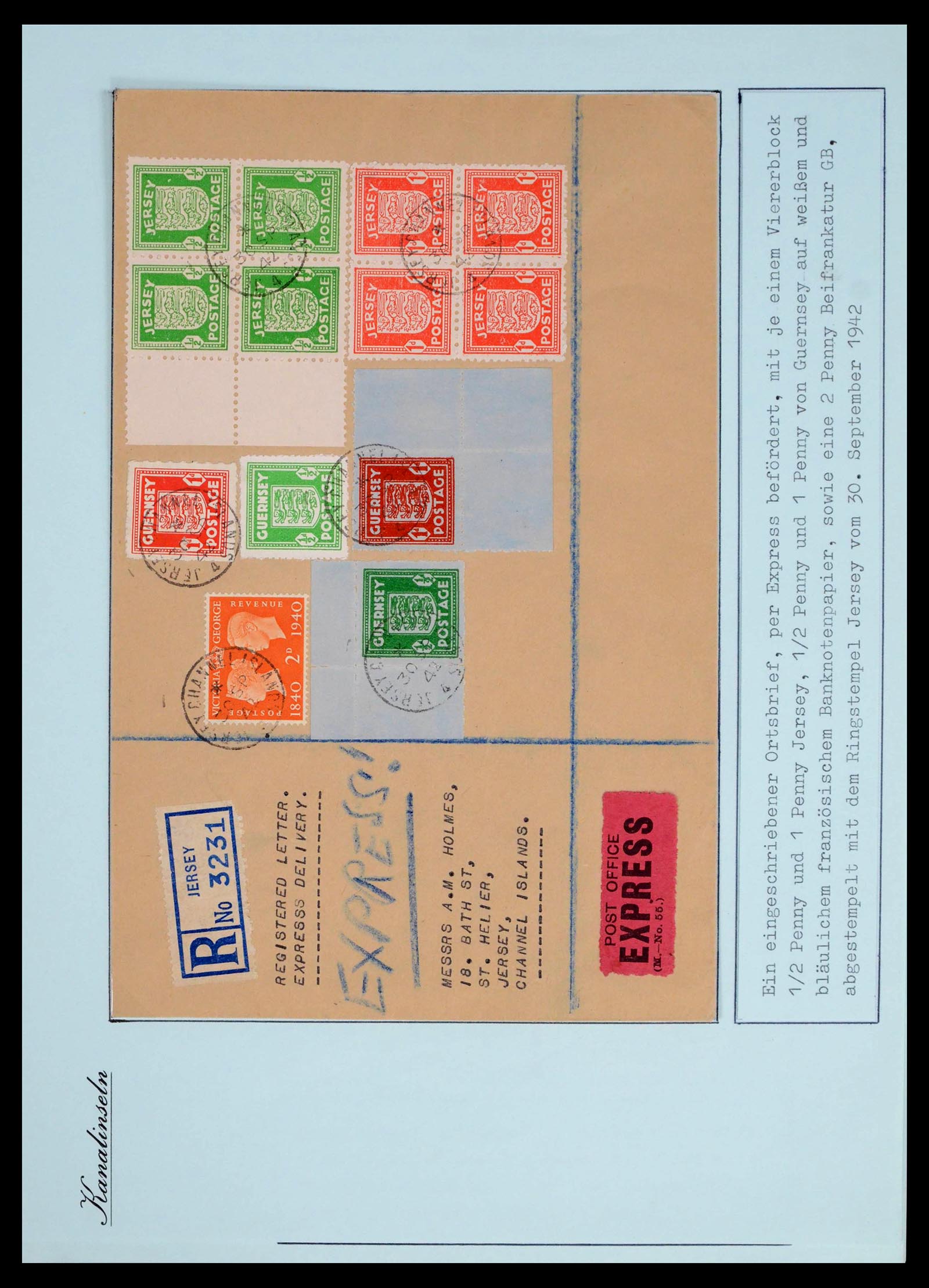 39477 0046 - Stamp collection 39477 Channel Islands 1807 (!)-1953.