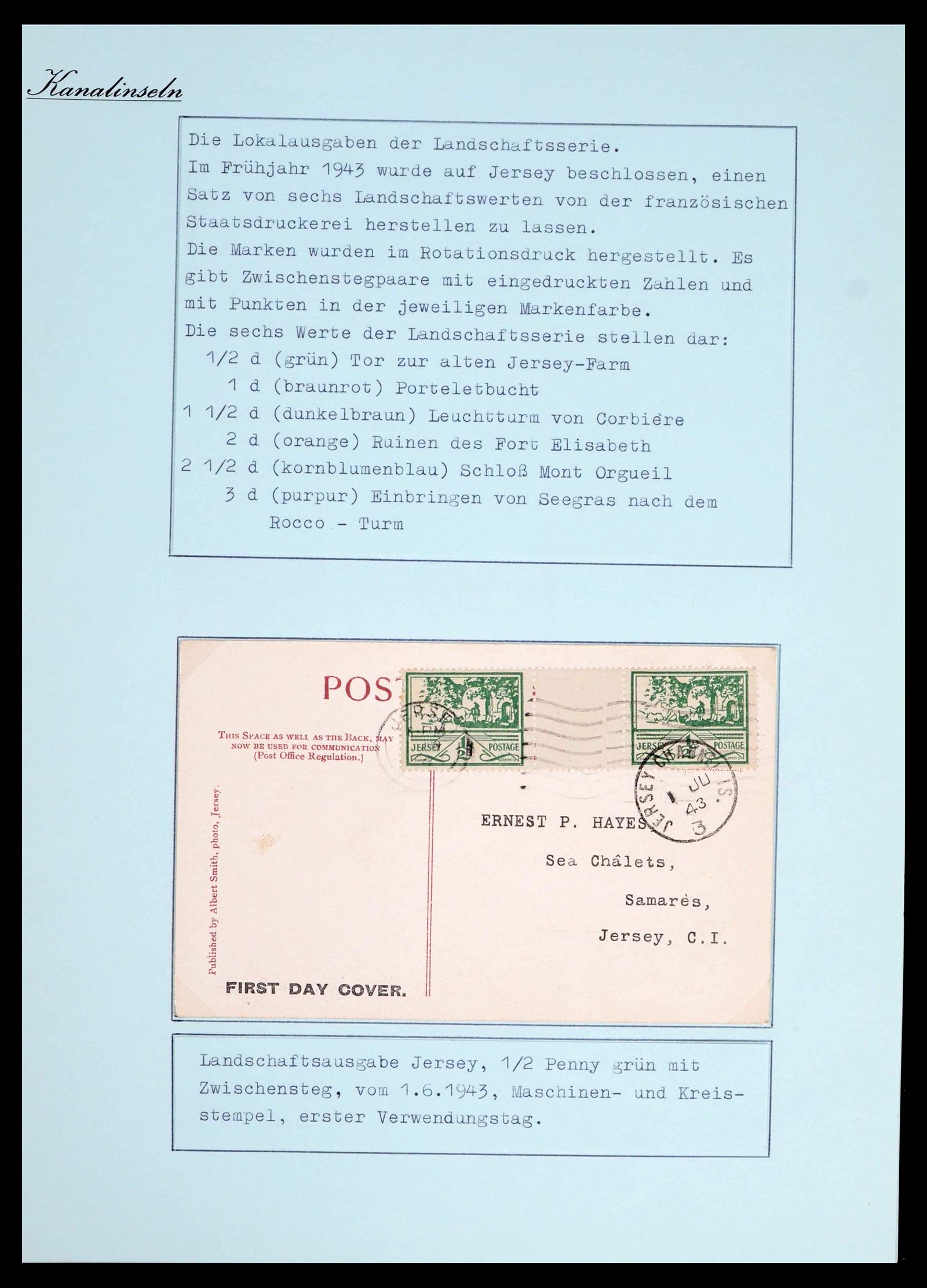39477 0049 - Postzegelverzameling 39477 Kanaaleilanden 1807 (!)-1953.