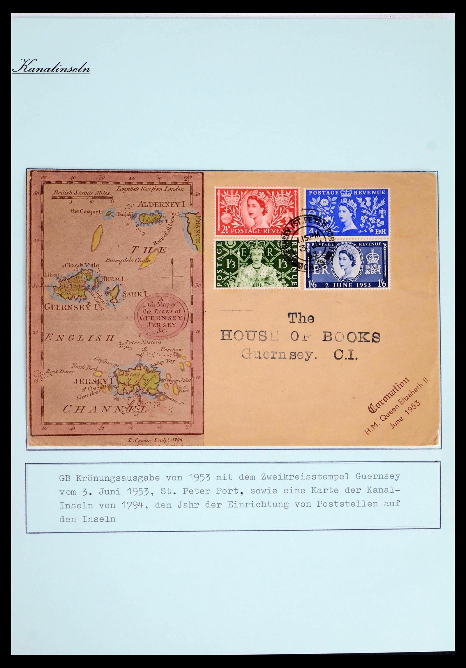 39477 0057 - Stamp collection 39477 Channel Islands 1807 (!)-1953.