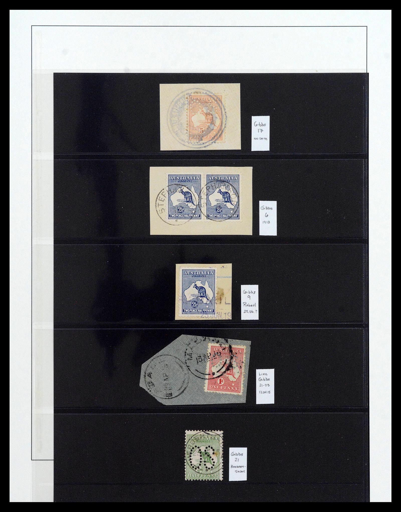 39478 0001 - Postzegelverzameling 39478 NW Pacific 1915-1916.