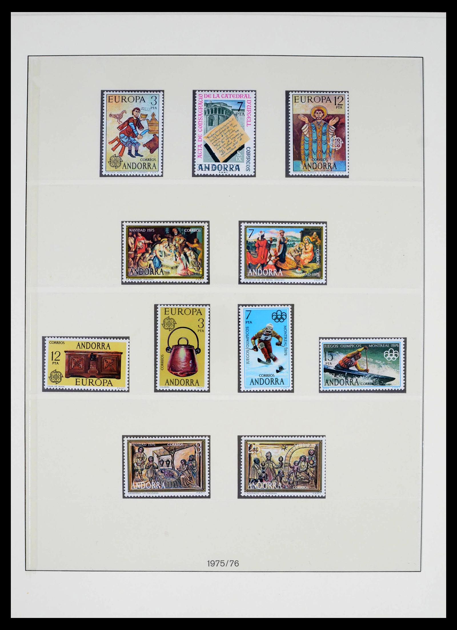 39483 0007 - Postzegelverzameling 39483 Spaans Andorra 1928-2004.