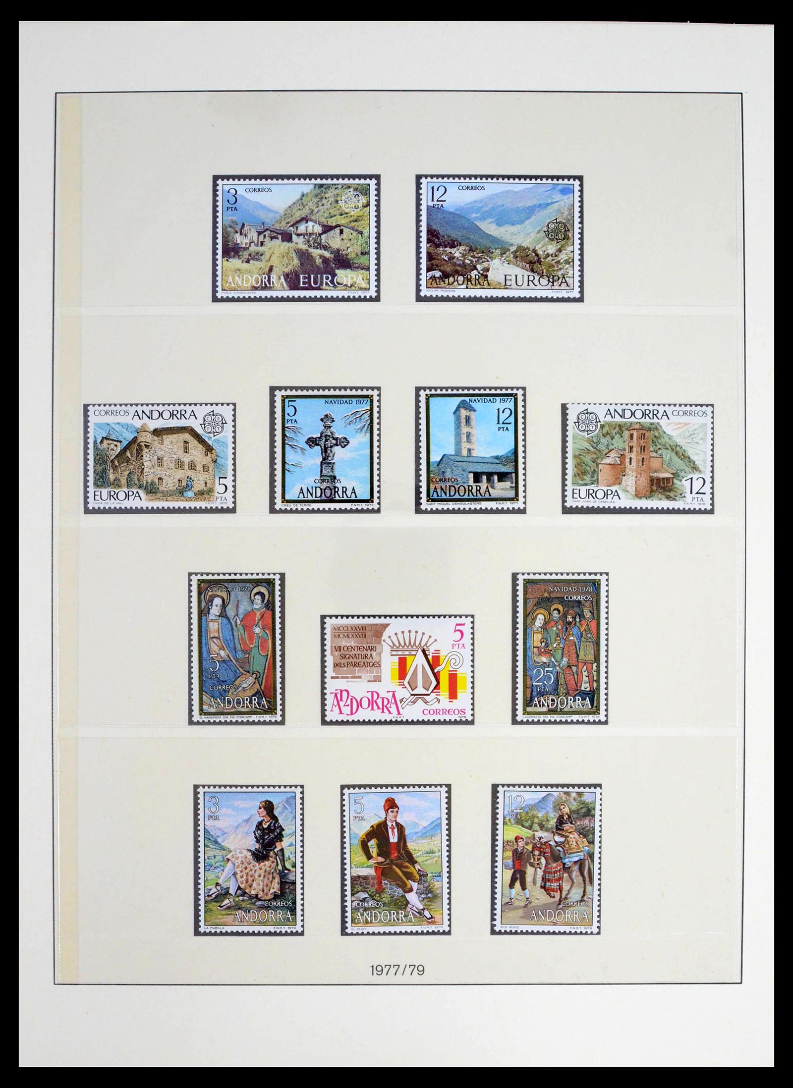 39483 0008 - Postzegelverzameling 39483 Spaans Andorra 1928-2004.