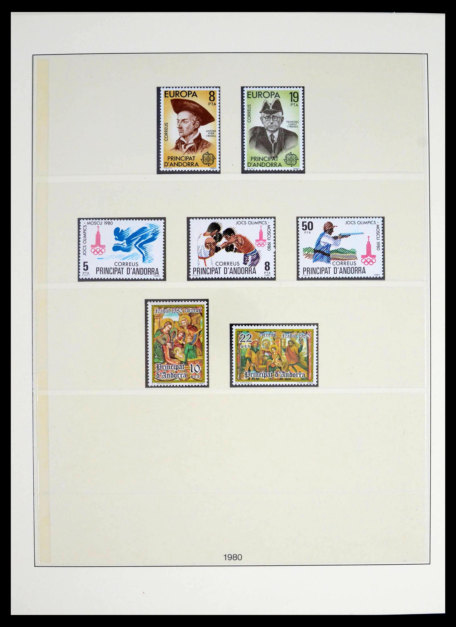 39483 0011 - Postzegelverzameling 39483 Spaans Andorra 1928-2004.