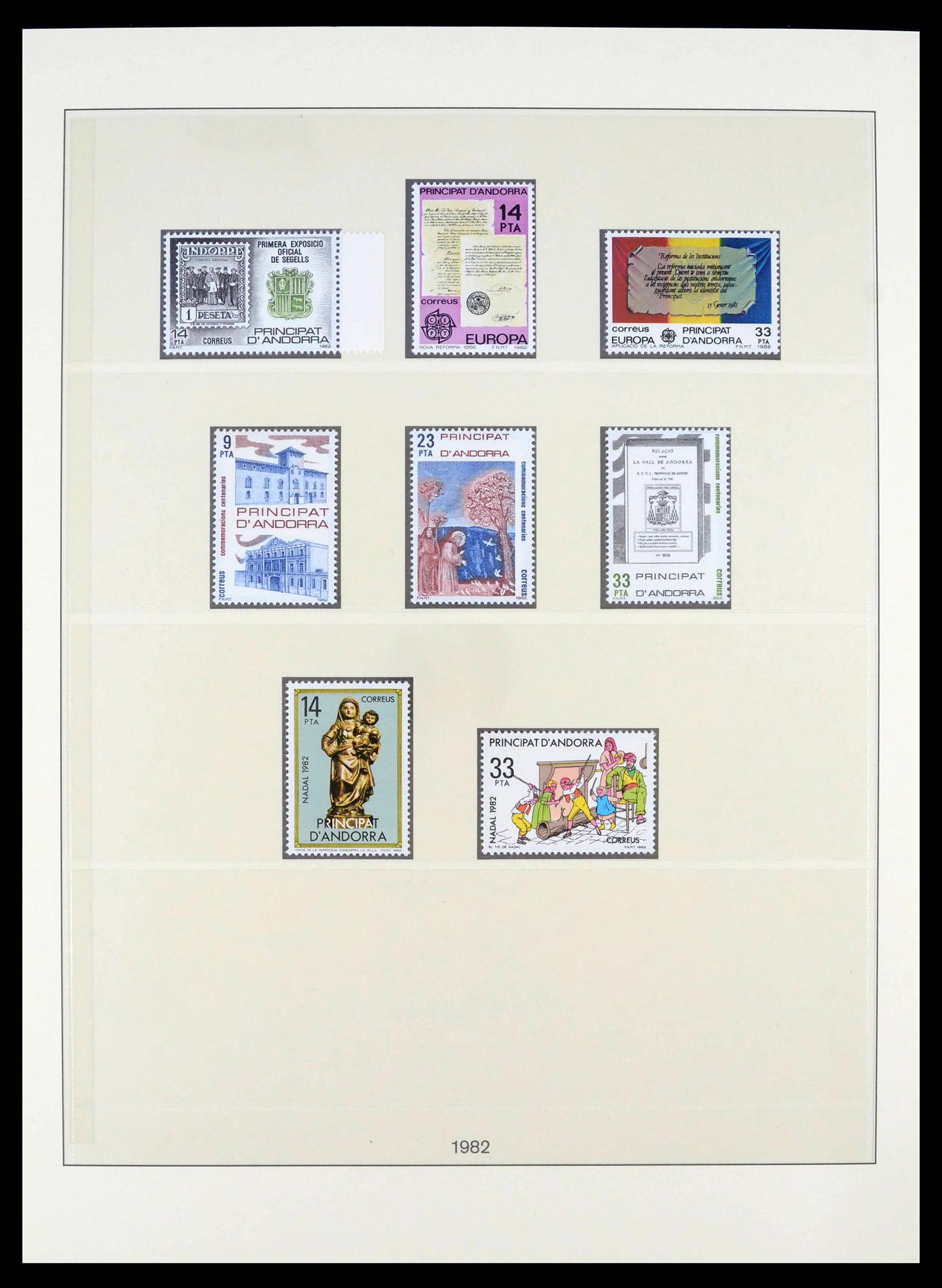 39483 0015 - Postzegelverzameling 39483 Spaans Andorra 1928-2004.