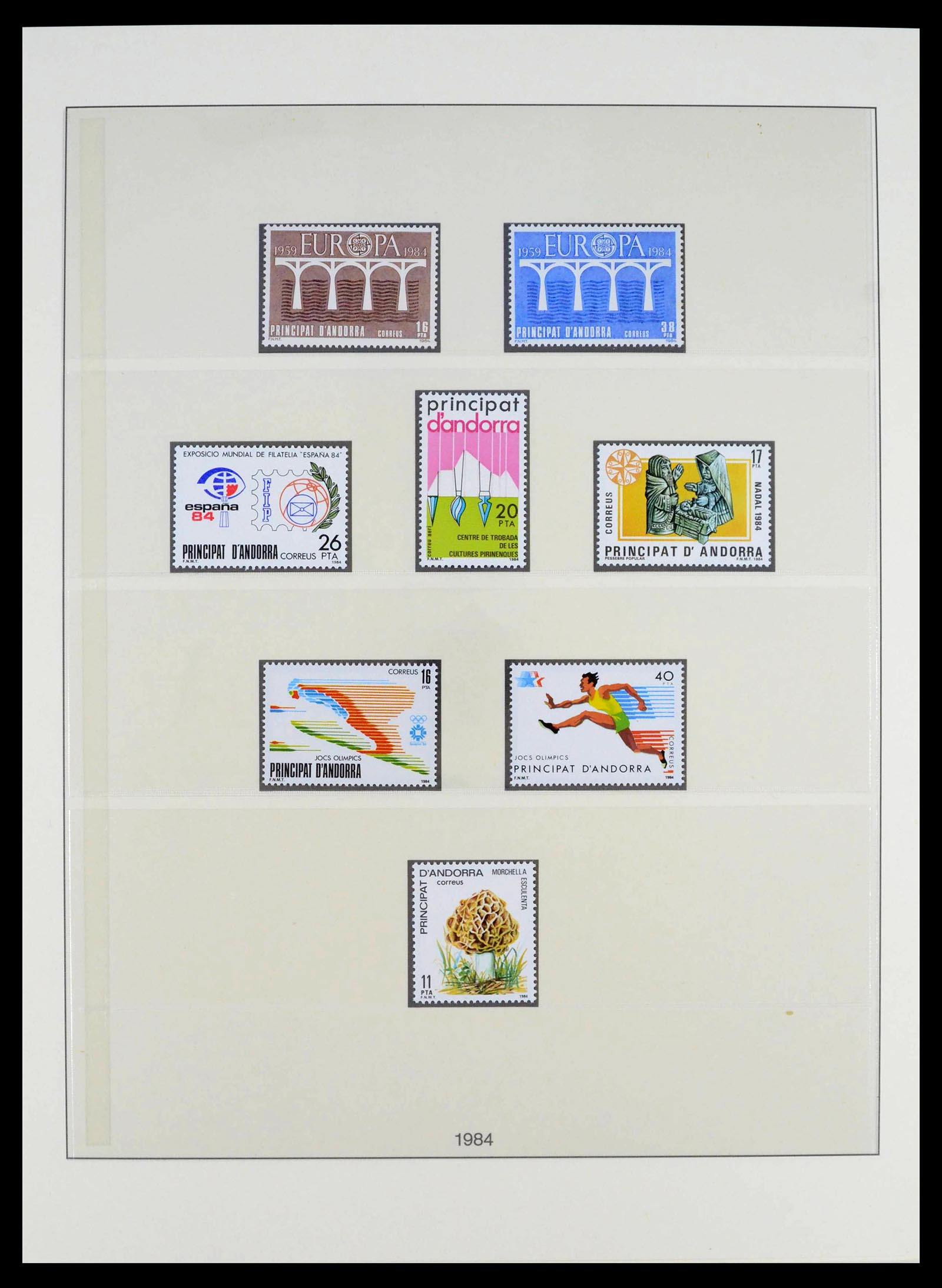 39483 0017 - Postzegelverzameling 39483 Spaans Andorra 1928-2004.