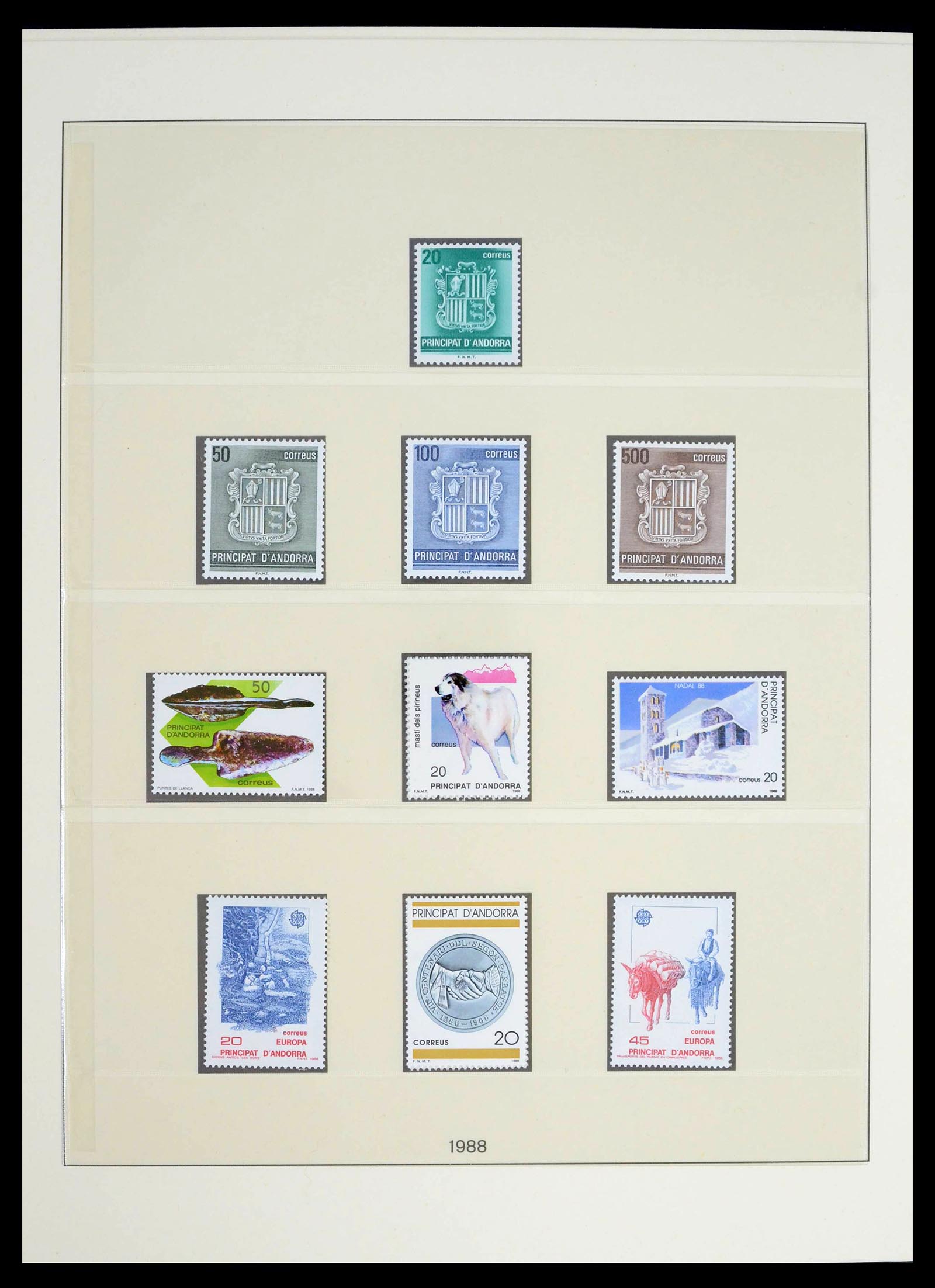 39483 0024 - Postzegelverzameling 39483 Spaans Andorra 1928-2004.