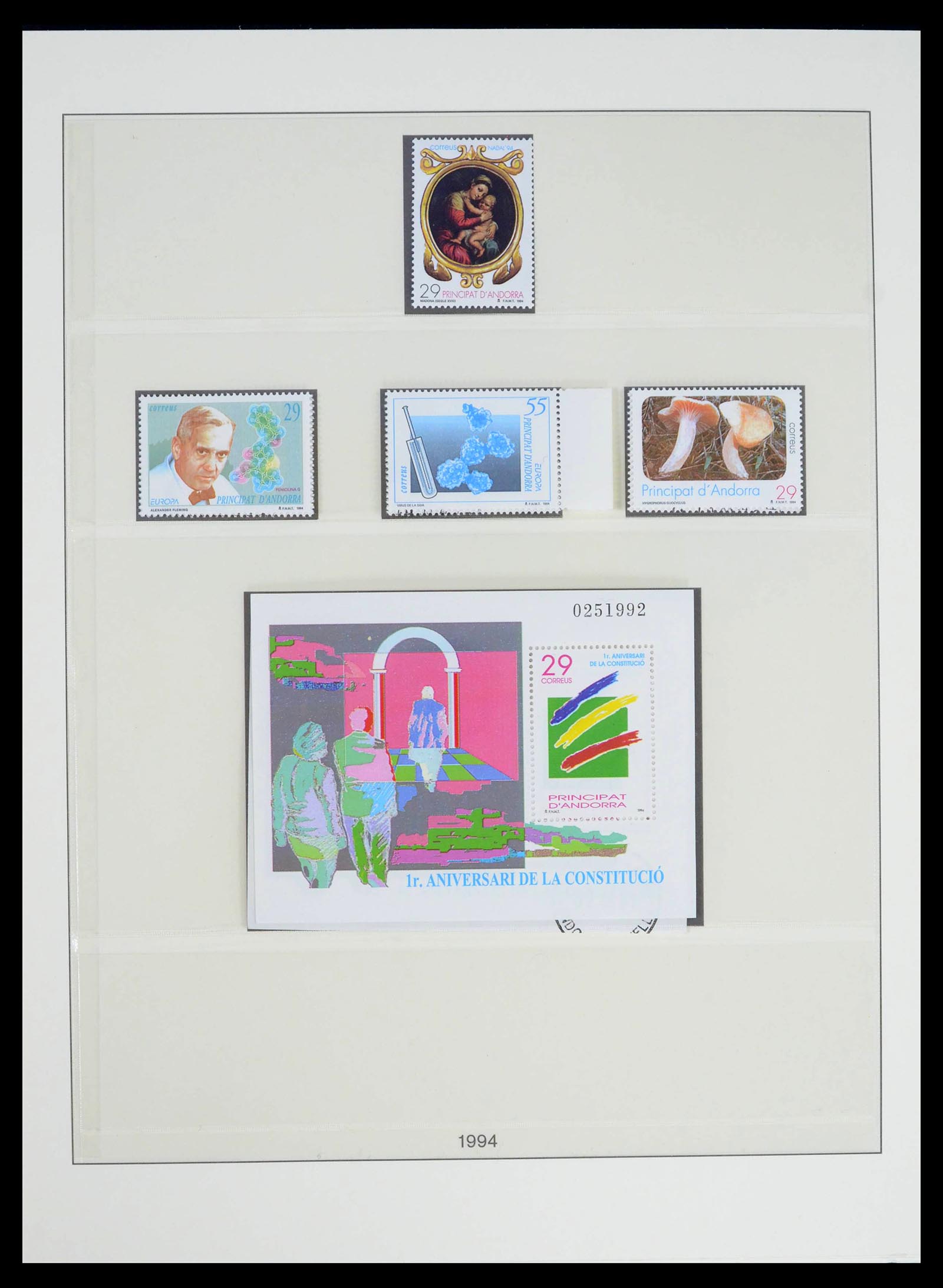 39483 0033 - Postzegelverzameling 39483 Spaans Andorra 1928-2004.