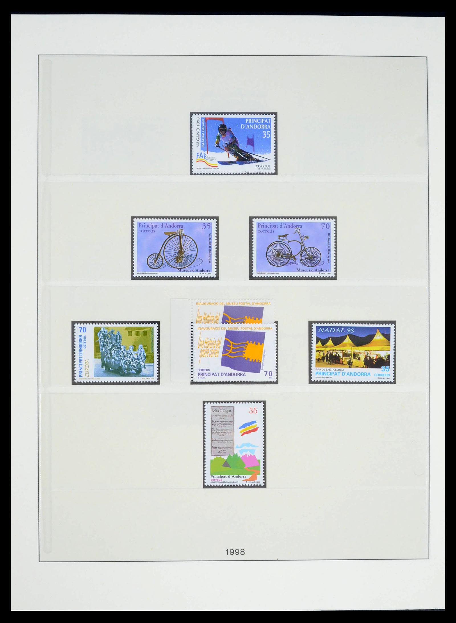 39483 0039 - Postzegelverzameling 39483 Spaans Andorra 1928-2004.