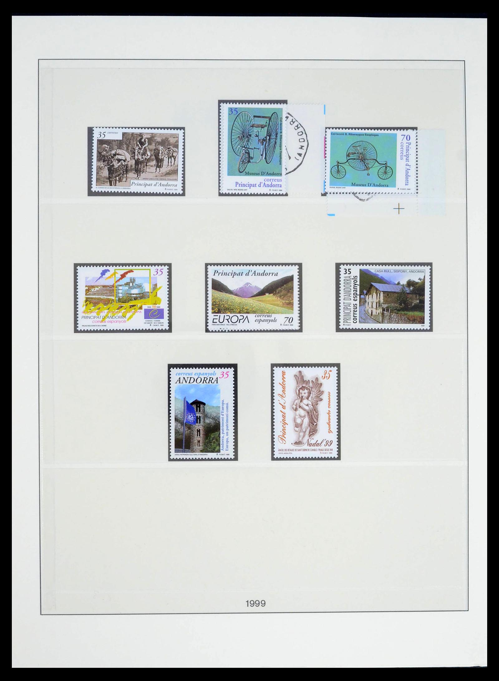 39483 0041 - Postzegelverzameling 39483 Spaans Andorra 1928-2004.
