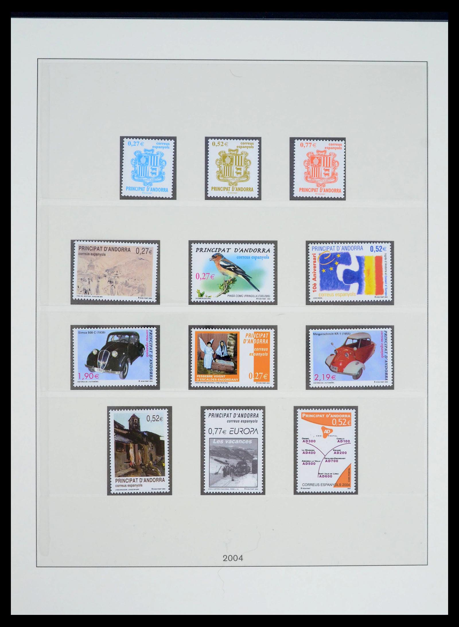 39483 0049 - Postzegelverzameling 39483 Spaans Andorra 1928-2004.