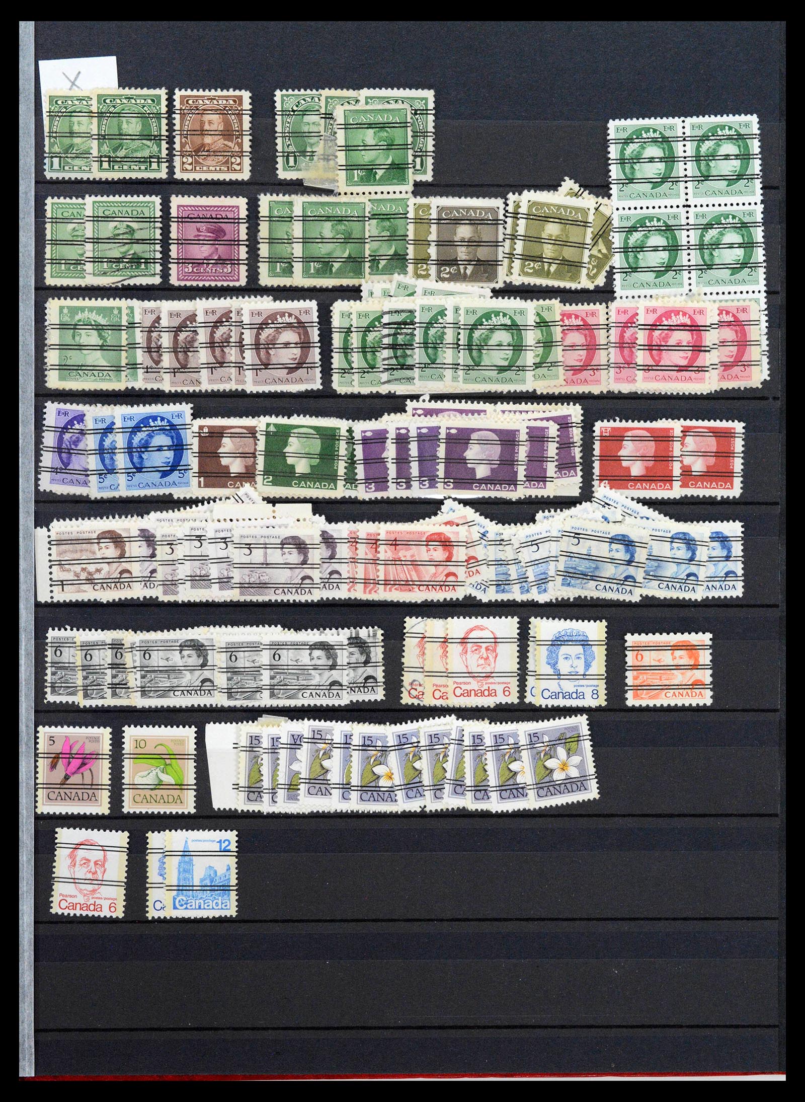 39484 0003 - Postzegelverzameling 39484 Canada voorafstempelingen 1880-1970.
