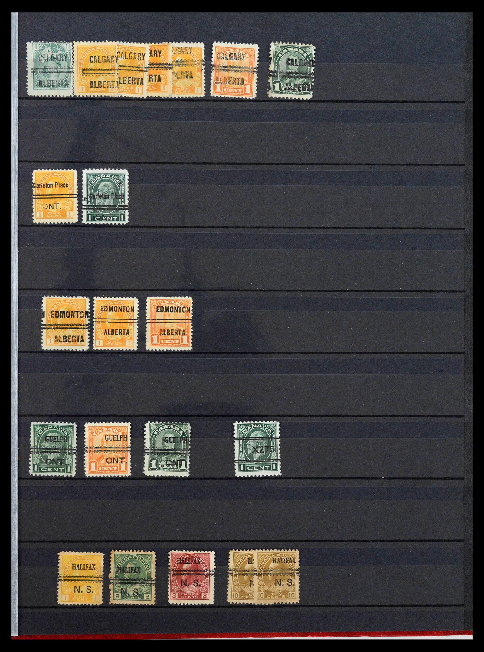 39484 0005 - Stamp collection 39484 Canada precancels 1880-1970.