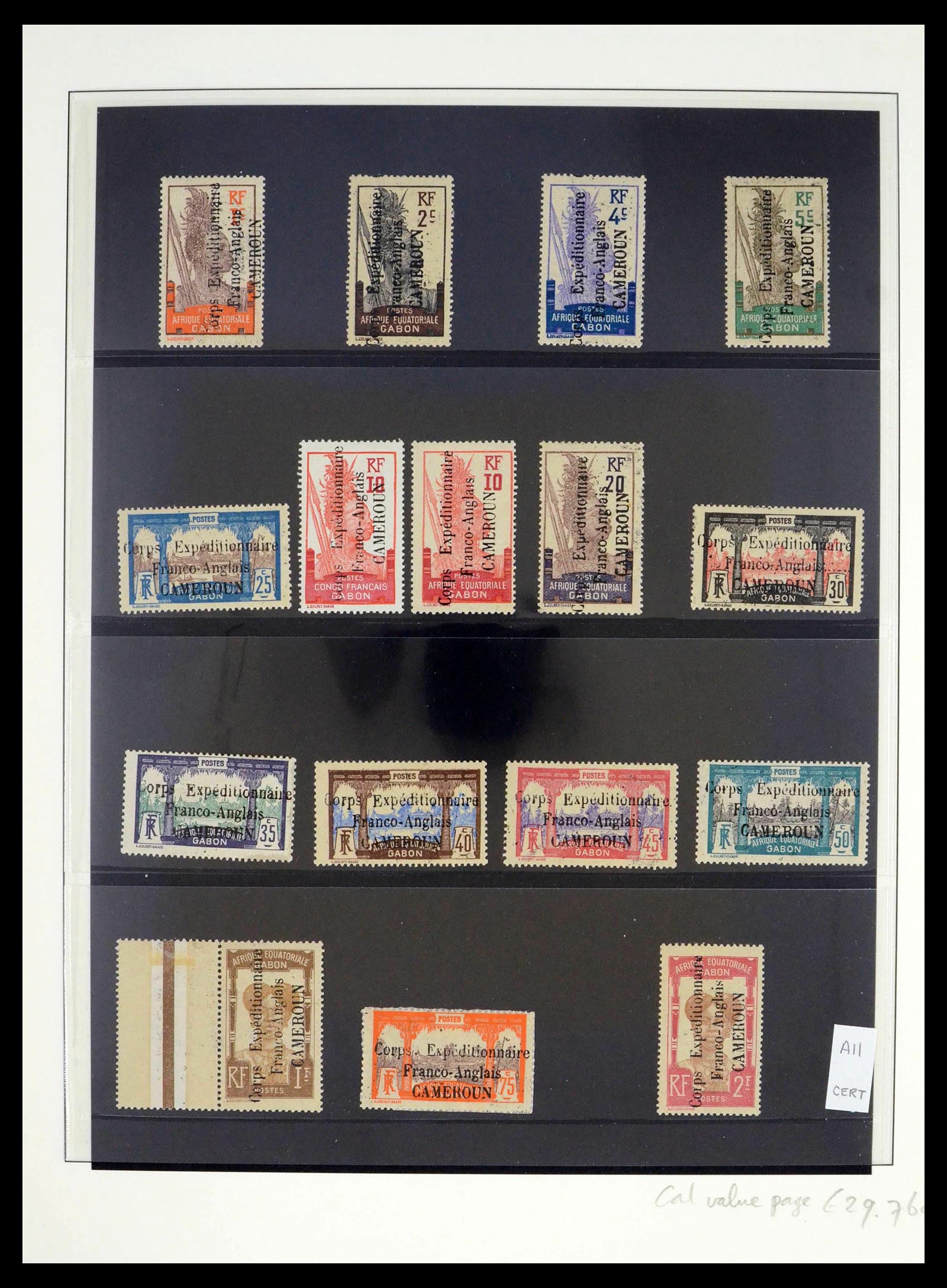39485 0002 - Postzegelverzameling 39485 Kameroen 1915-1928.