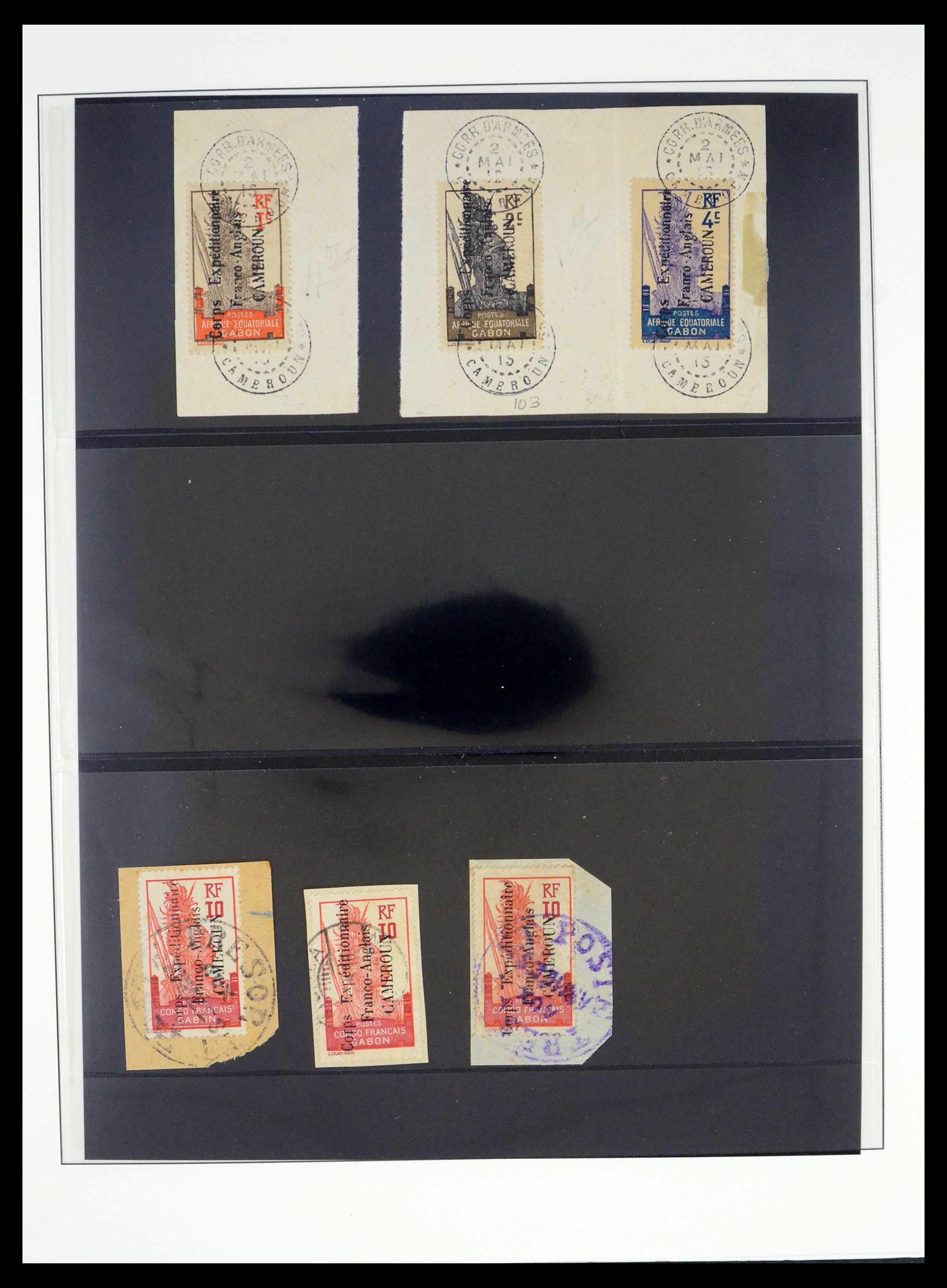 39485 0008 - Postzegelverzameling 39485 Kameroen 1915-1928.