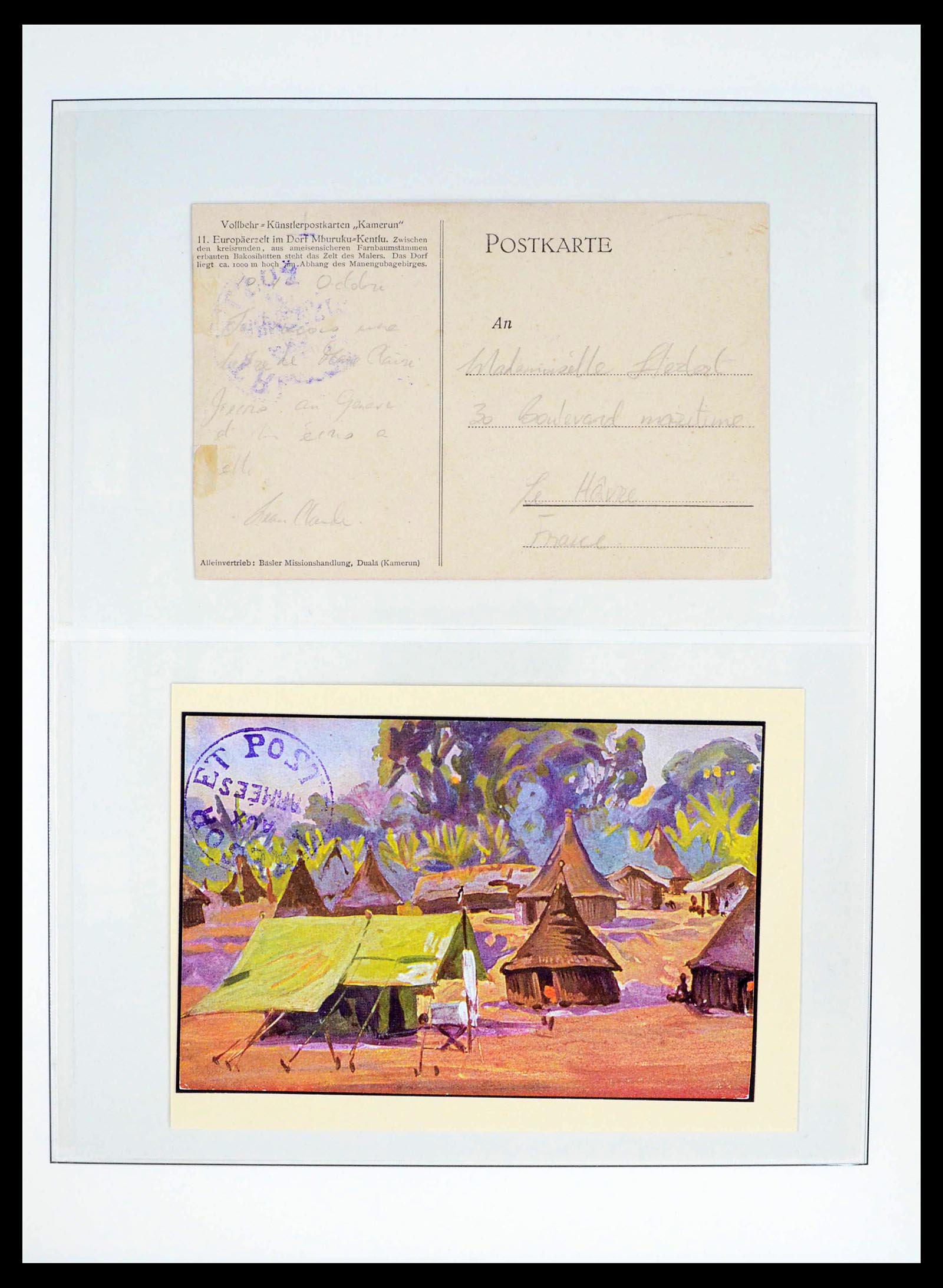 39485 0010 - Postzegelverzameling 39485 Kameroen 1915-1928.