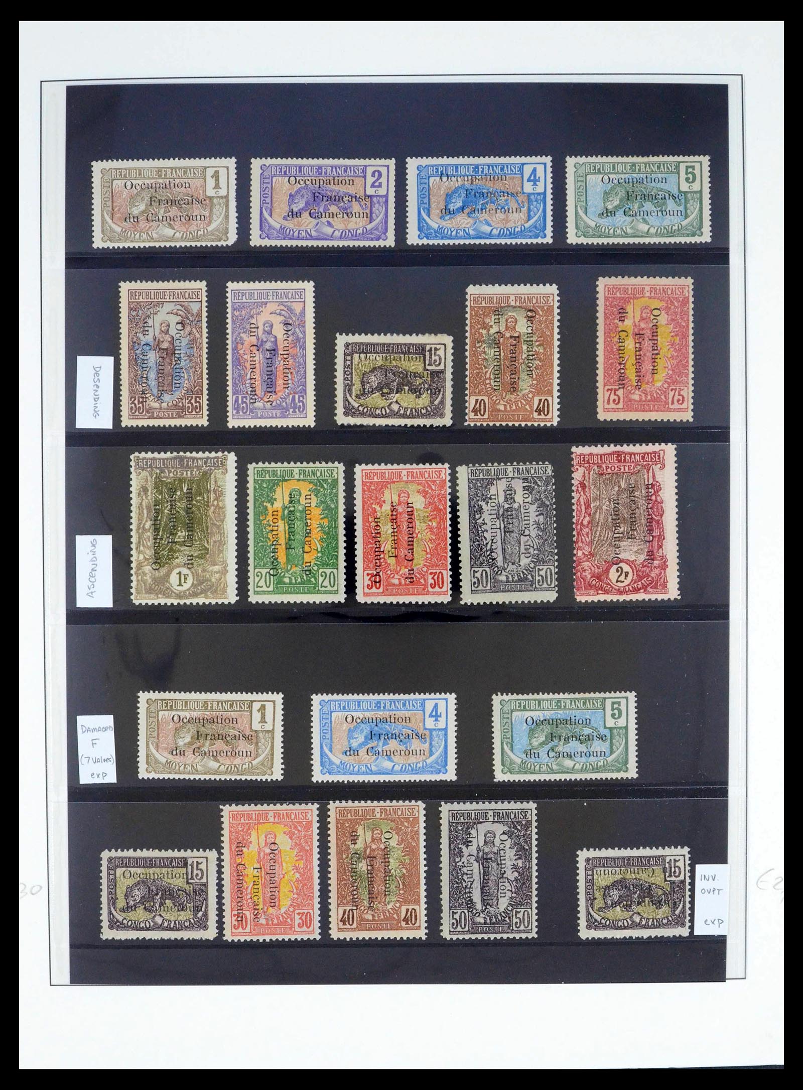 39485 0011 - Postzegelverzameling 39485 Kameroen 1915-1928.