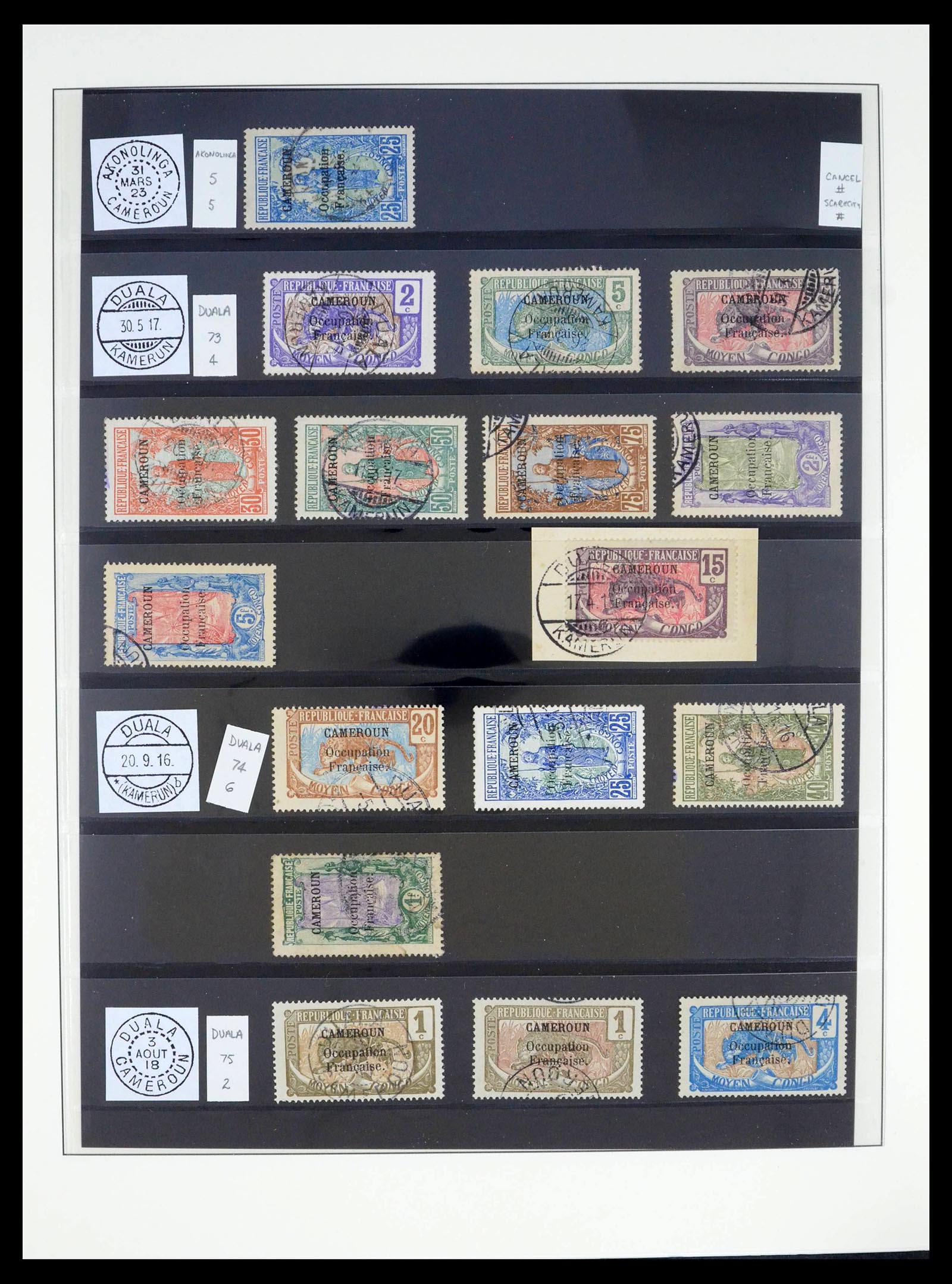 39485 0018 - Postzegelverzameling 39485 Kameroen 1915-1928.