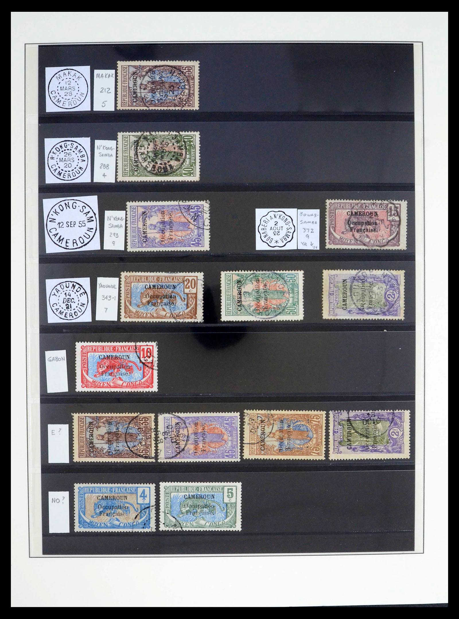 39485 0020 - Postzegelverzameling 39485 Kameroen 1915-1928.