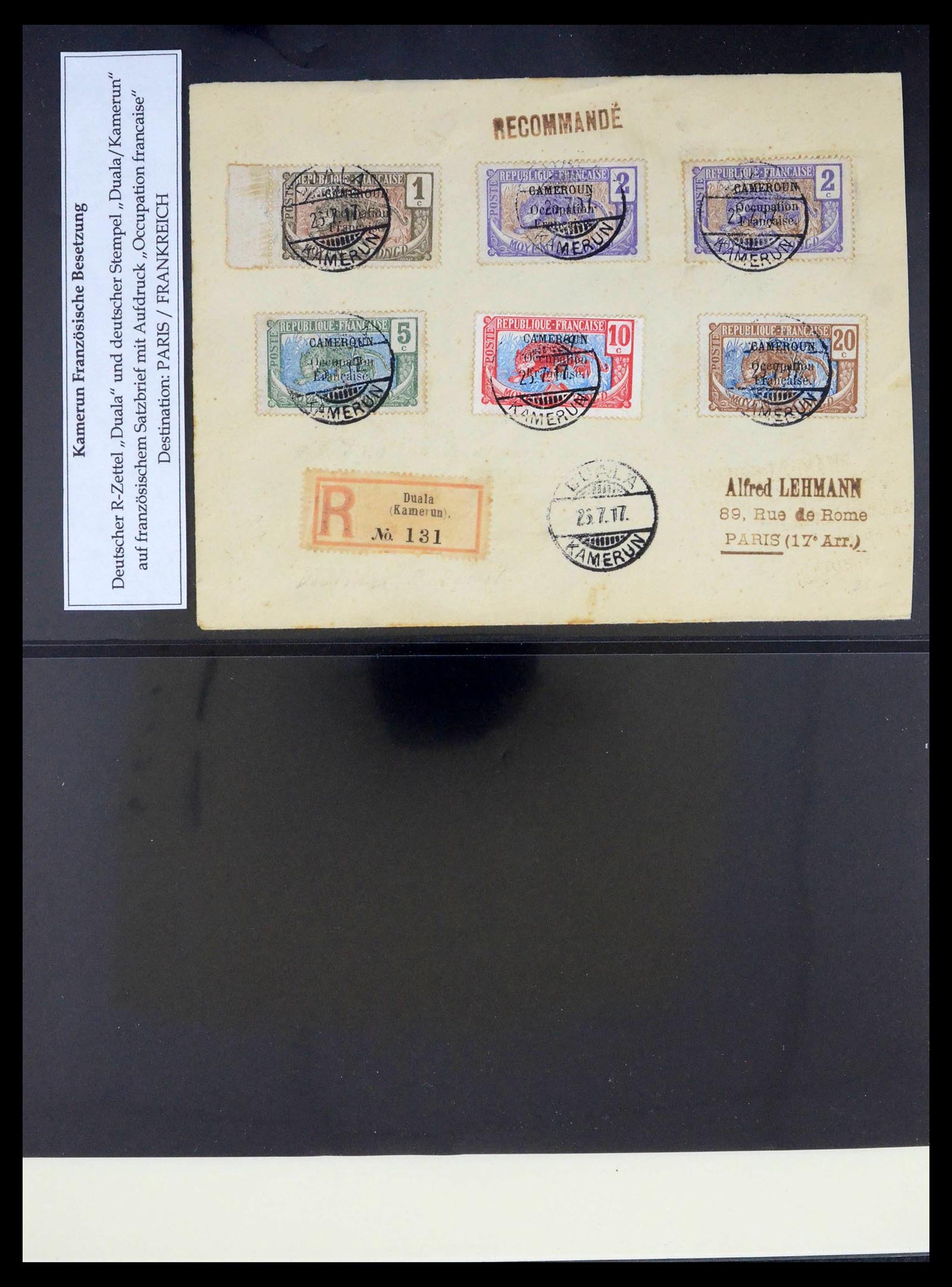 39485 0022 - Postzegelverzameling 39485 Kameroen 1915-1928.